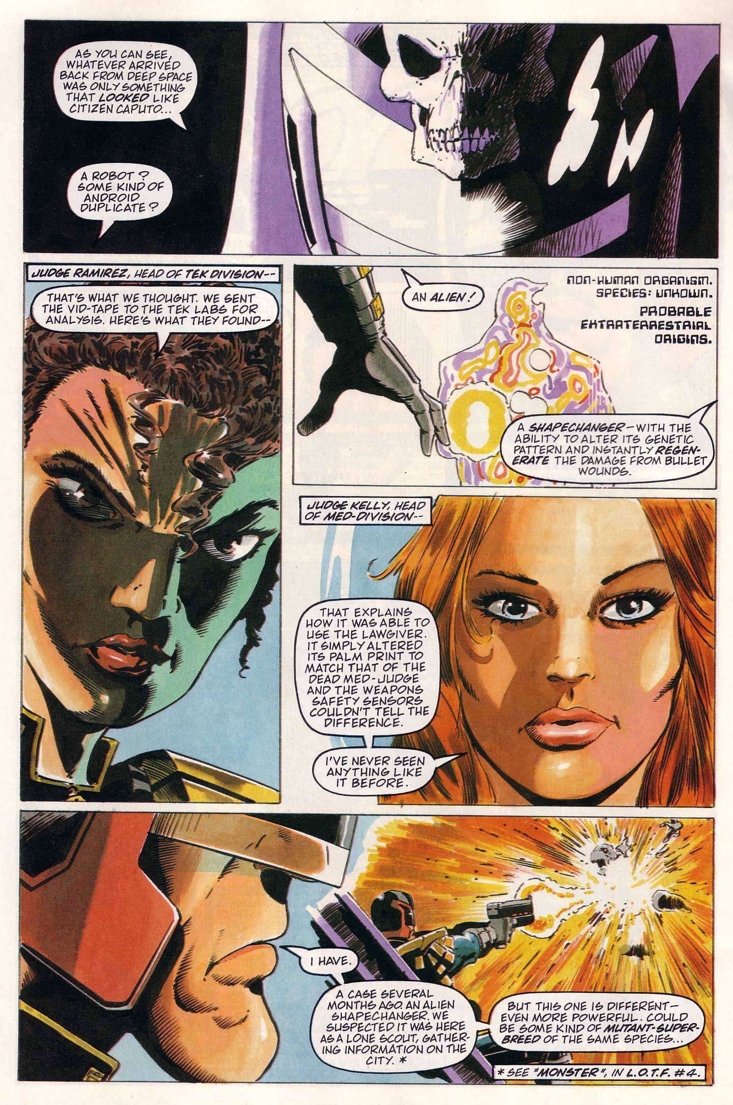 Read online Judge Dredd Lawman of the Future comic -  Issue #18 - 20