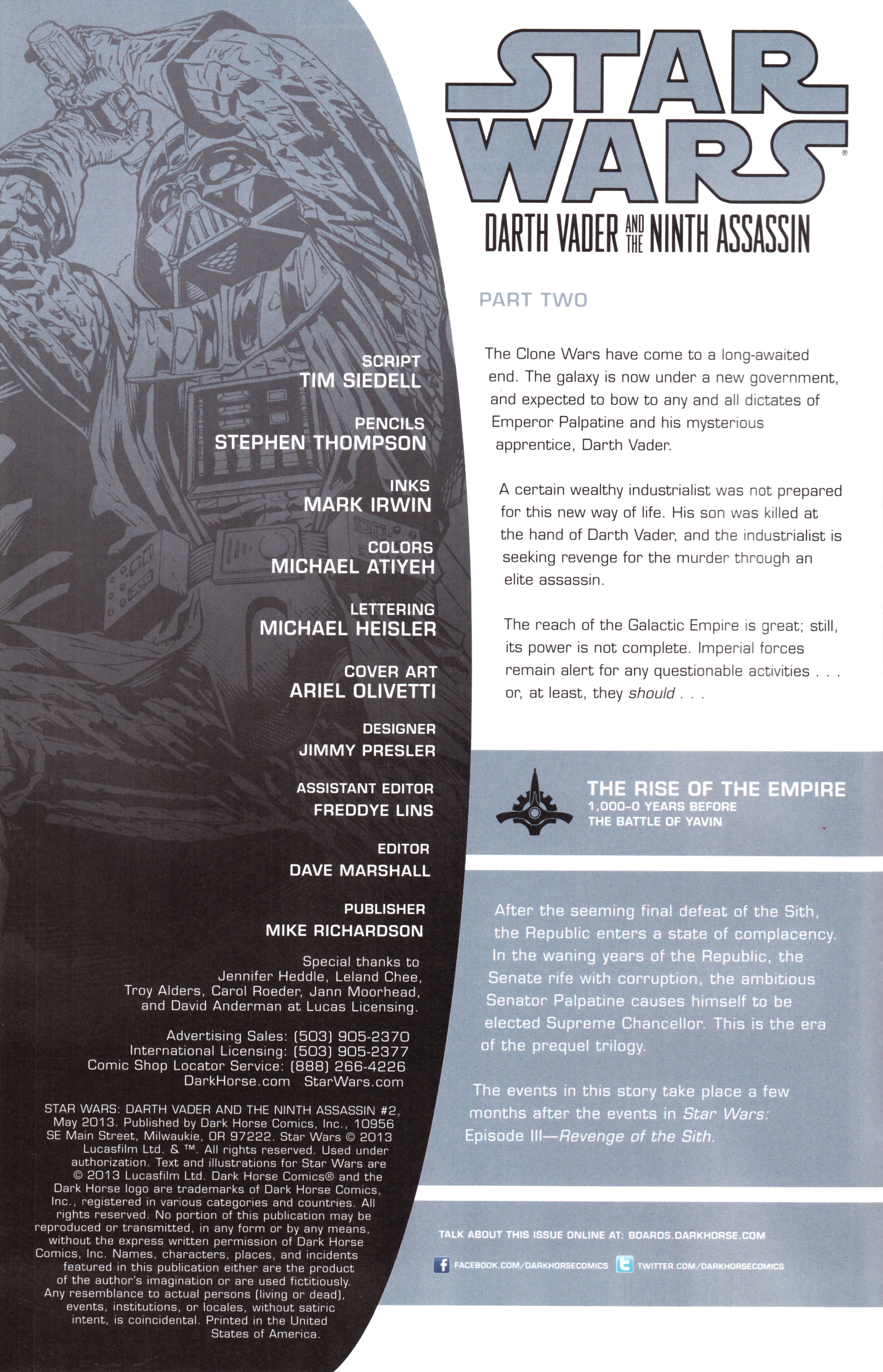 Read online Star Wars: Darth Vader and the Ninth Assassin comic -  Issue #2 - 2