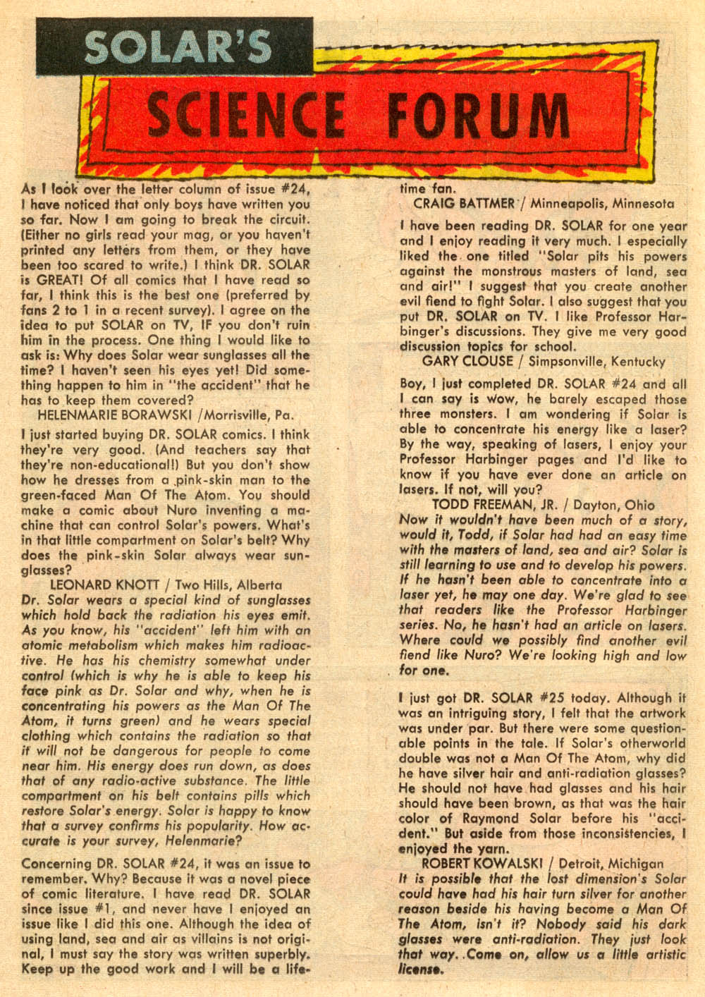 Read online Doctor Solar, Man of the Atom (1962) comic -  Issue #27 - 12