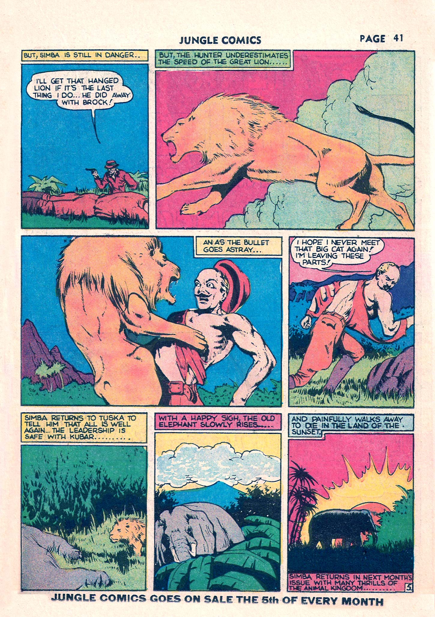 Read online Jungle Comics comic -  Issue #11 - 44
