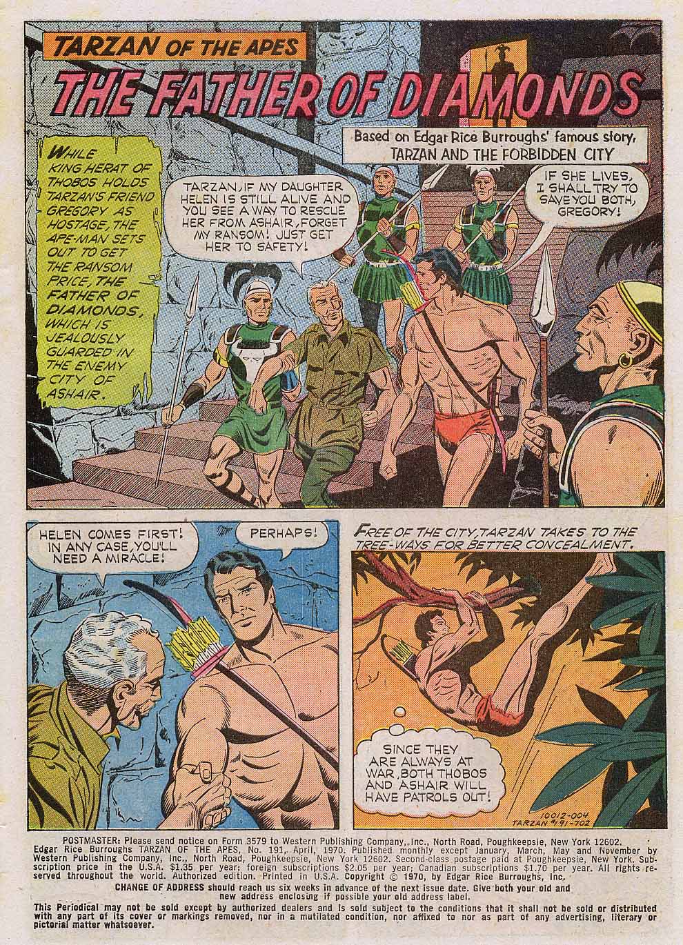 Read online Tarzan (1962) comic -  Issue #191 - 3