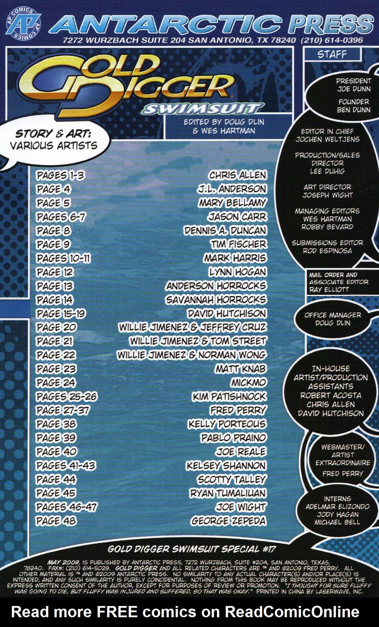 Read online Gold Digger Swimsuit Special comic -  Issue #17 - 2