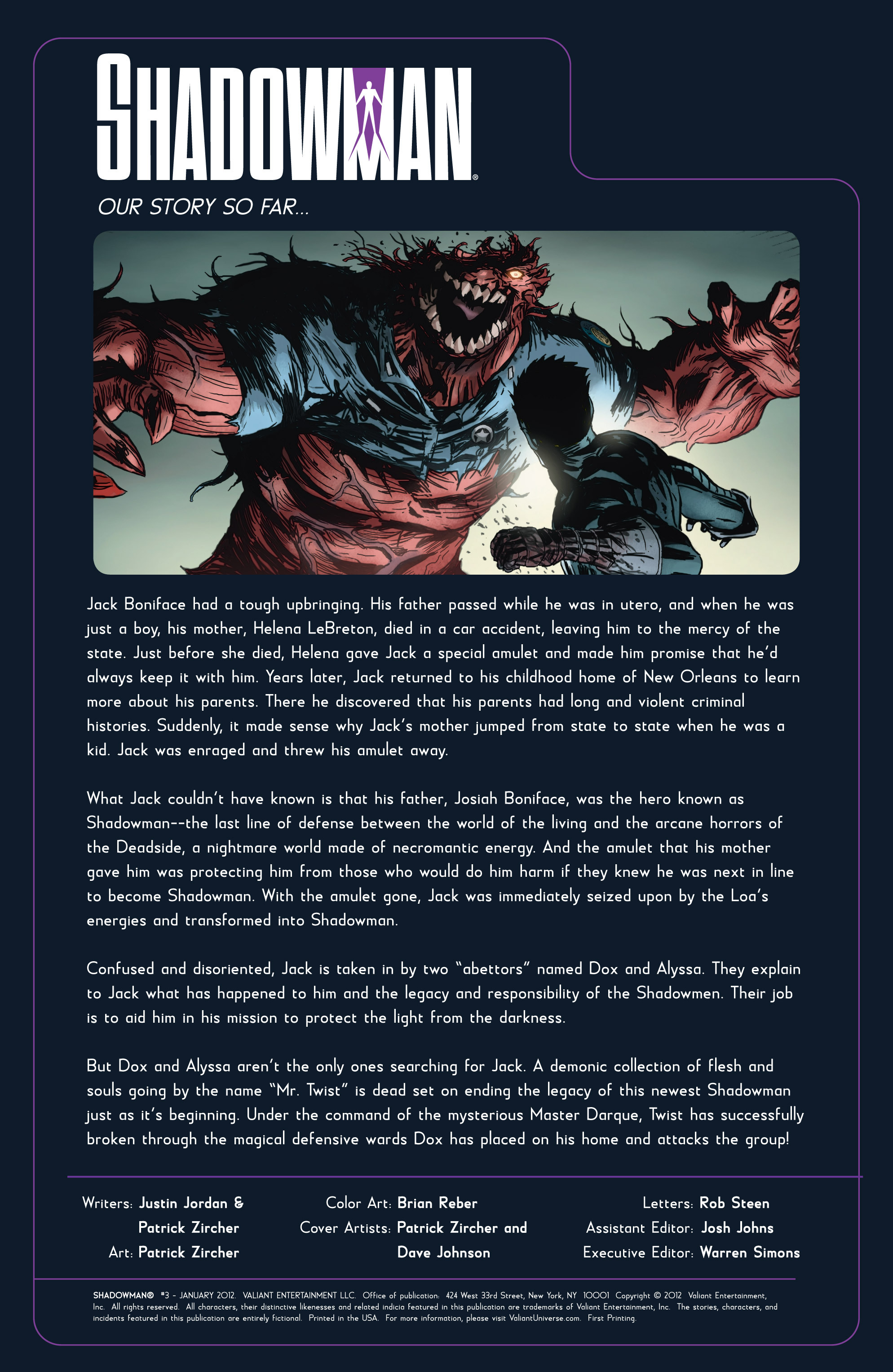 Read online Shadowman (2012) comic -  Issue #3 - 2