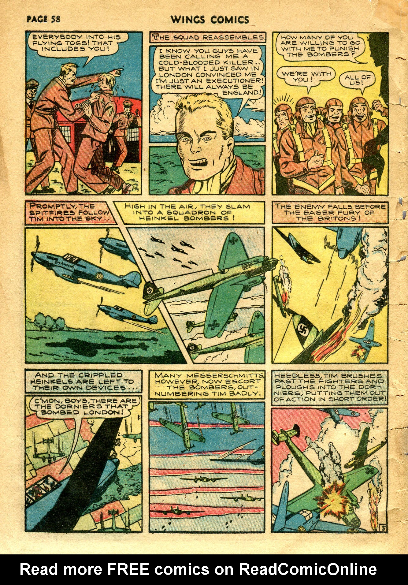 Read online Wings Comics comic -  Issue #5 - 60