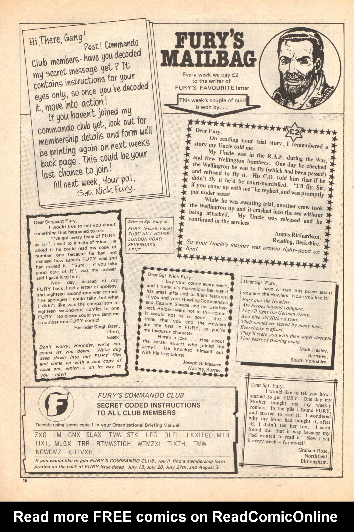 Read online Fury (1977) comic -  Issue #24 - 16