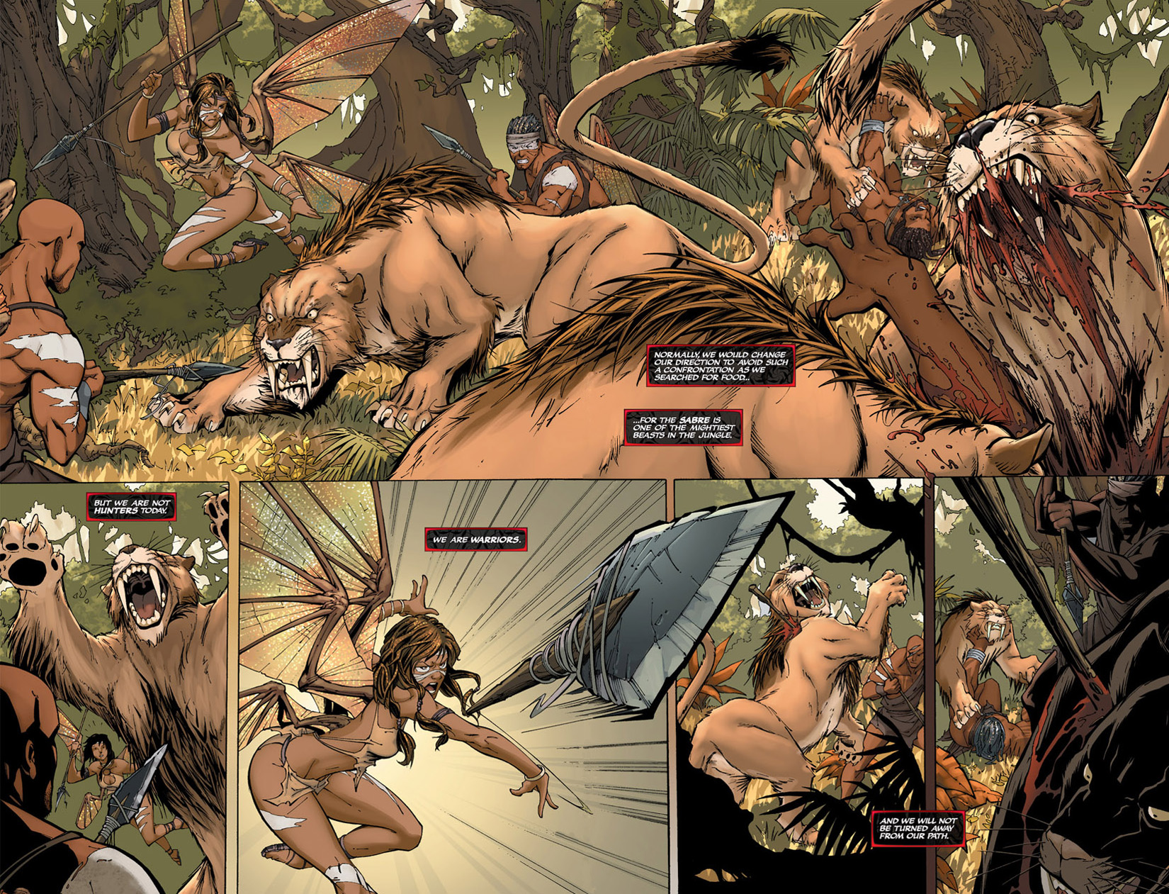 Read online Michael Turner's Soulfire: Chaos Reign comic -  Issue #1 - 5