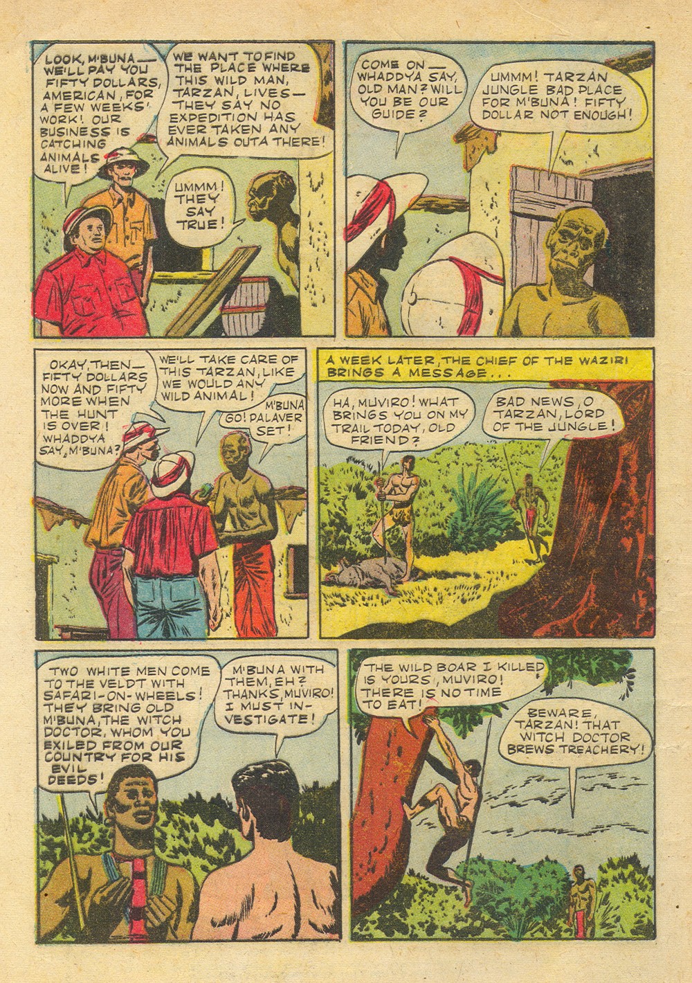 Read online Tarzan (1948) comic -  Issue #23 - 4