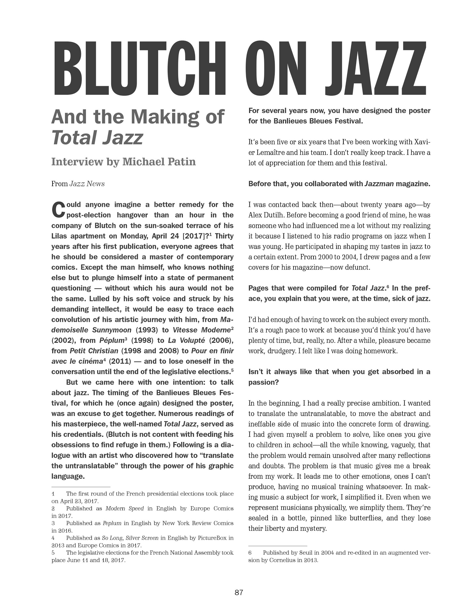 Read online Total Jazz comic -  Issue # TPB - 73