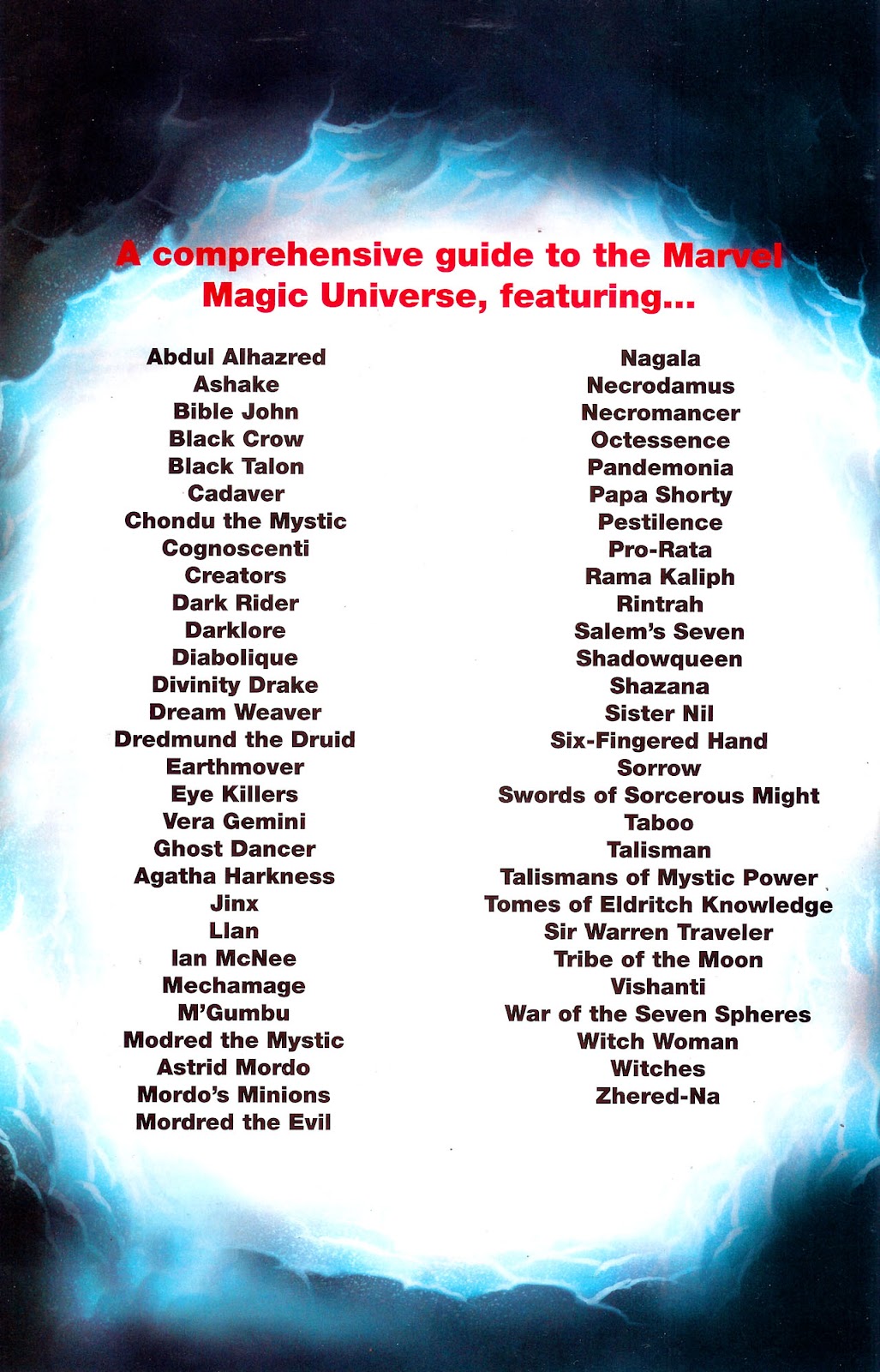 Official Handbook of the Marvel Universe: Mystic Arcana - The Book of Marvel Magic issue Full - Page 68