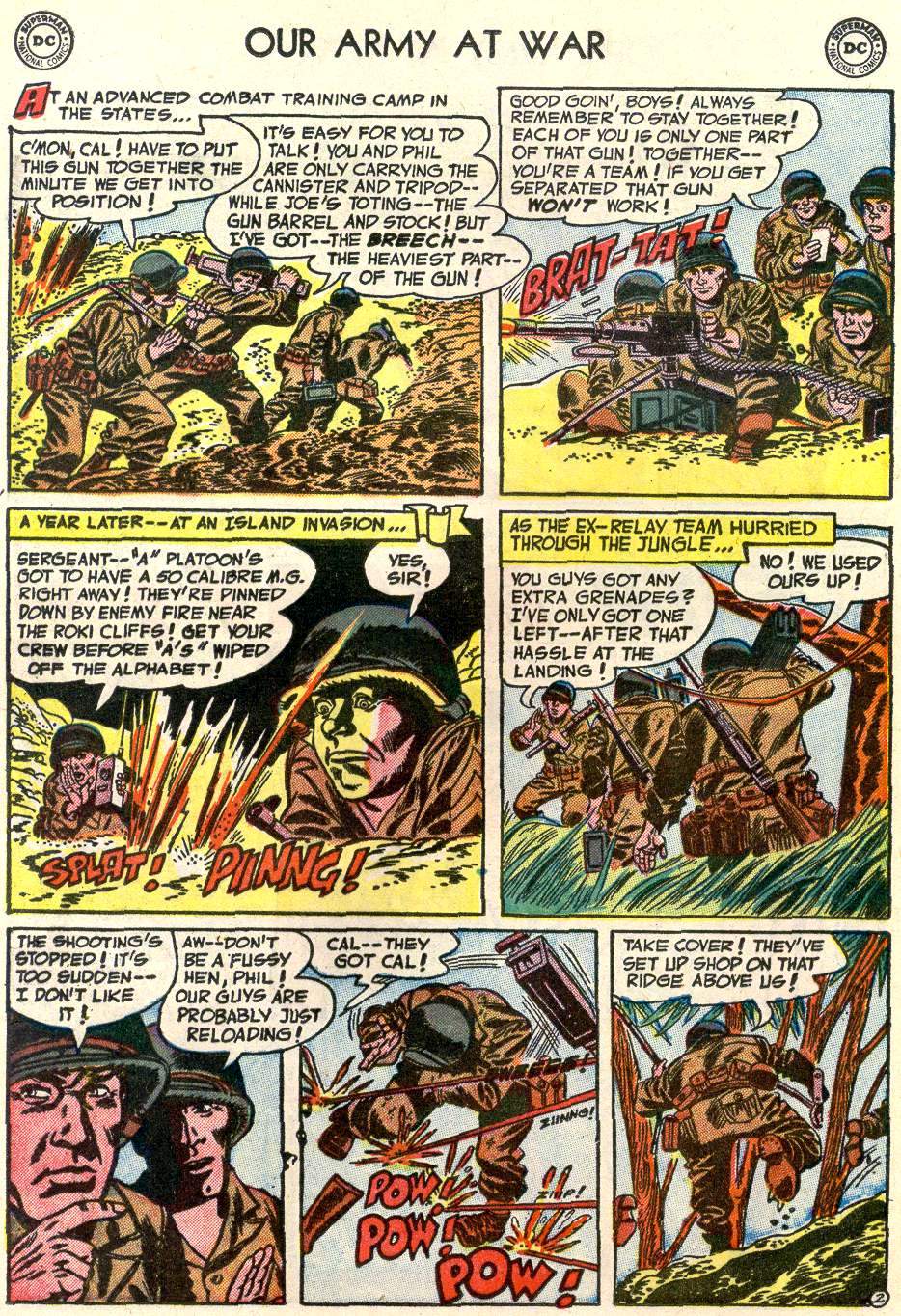 Read online Our Army at War (1952) comic -  Issue #12 - 12