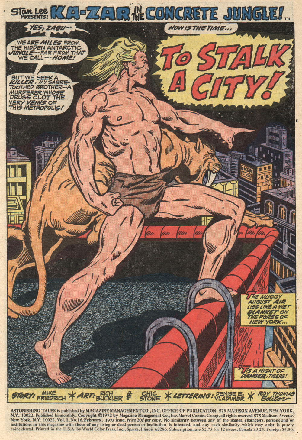 Read online Astonishing Tales (1970) comic -  Issue #16 - 2