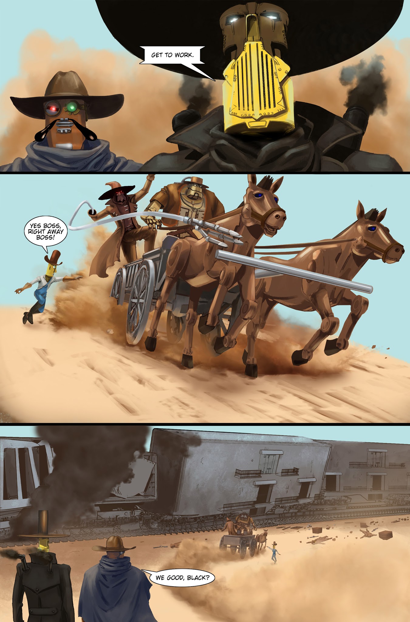 Read online Robot Western comic -  Issue #1 - 17