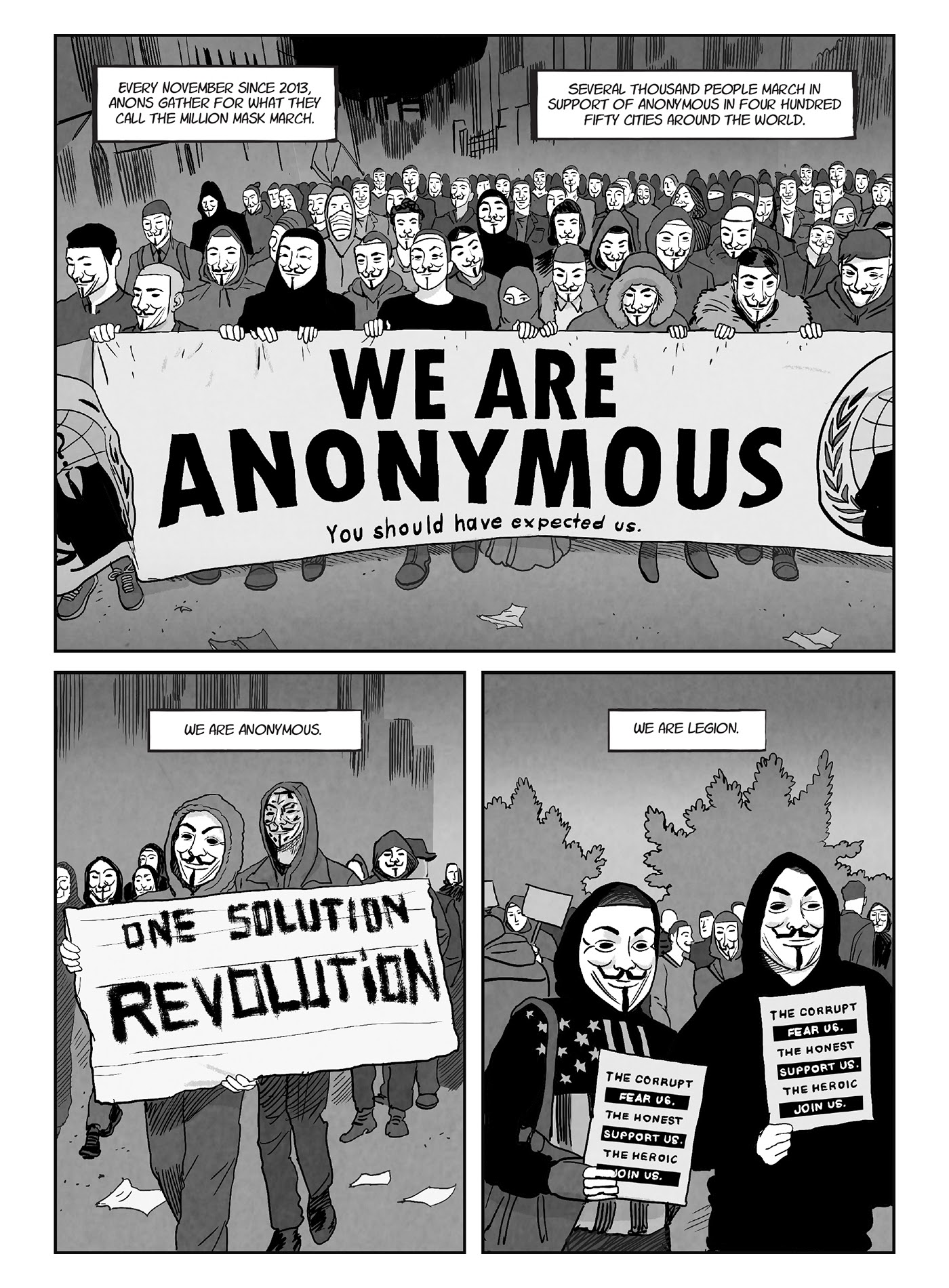 Read online A for Anonymous: How a Mysterious Hacker Collective Transformed the World comic -  Issue # TPB - 116