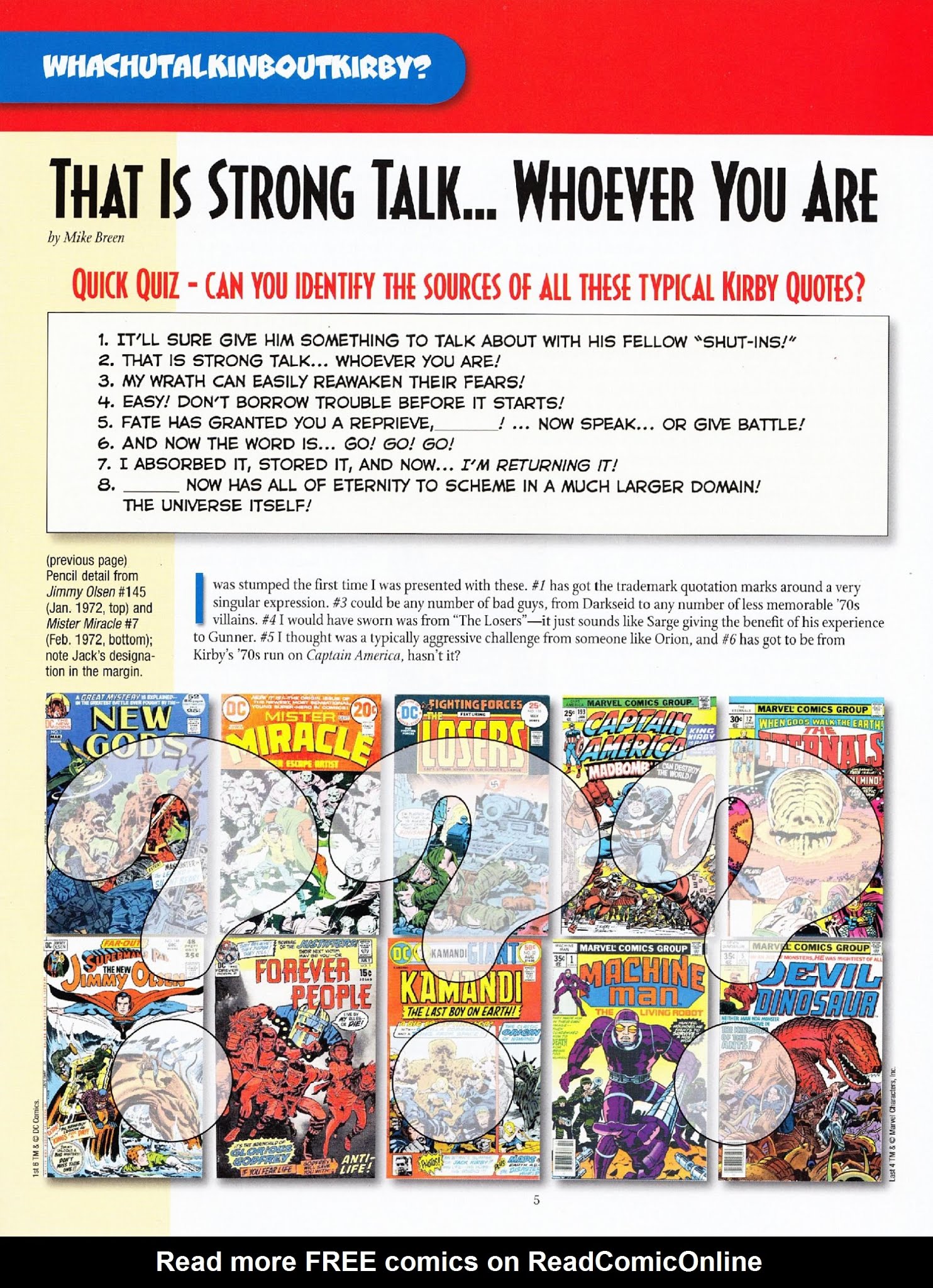 Read online The Jack Kirby Collector comic -  Issue #61 - 6