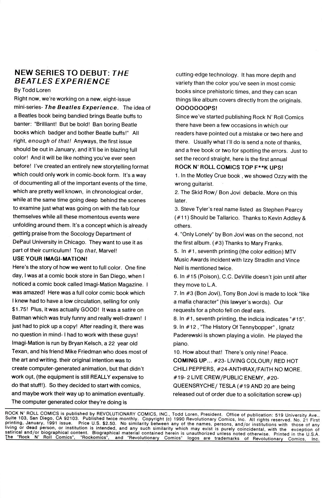 Read online Rock N' Roll Comics comic -  Issue #21 - 2