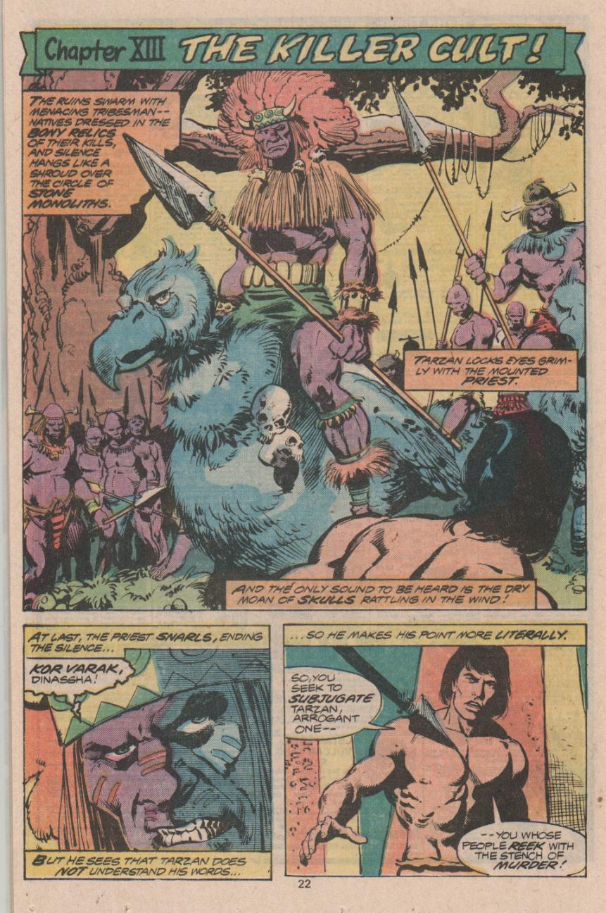 Read online Tarzan (1977) comic -  Issue #17 - 13