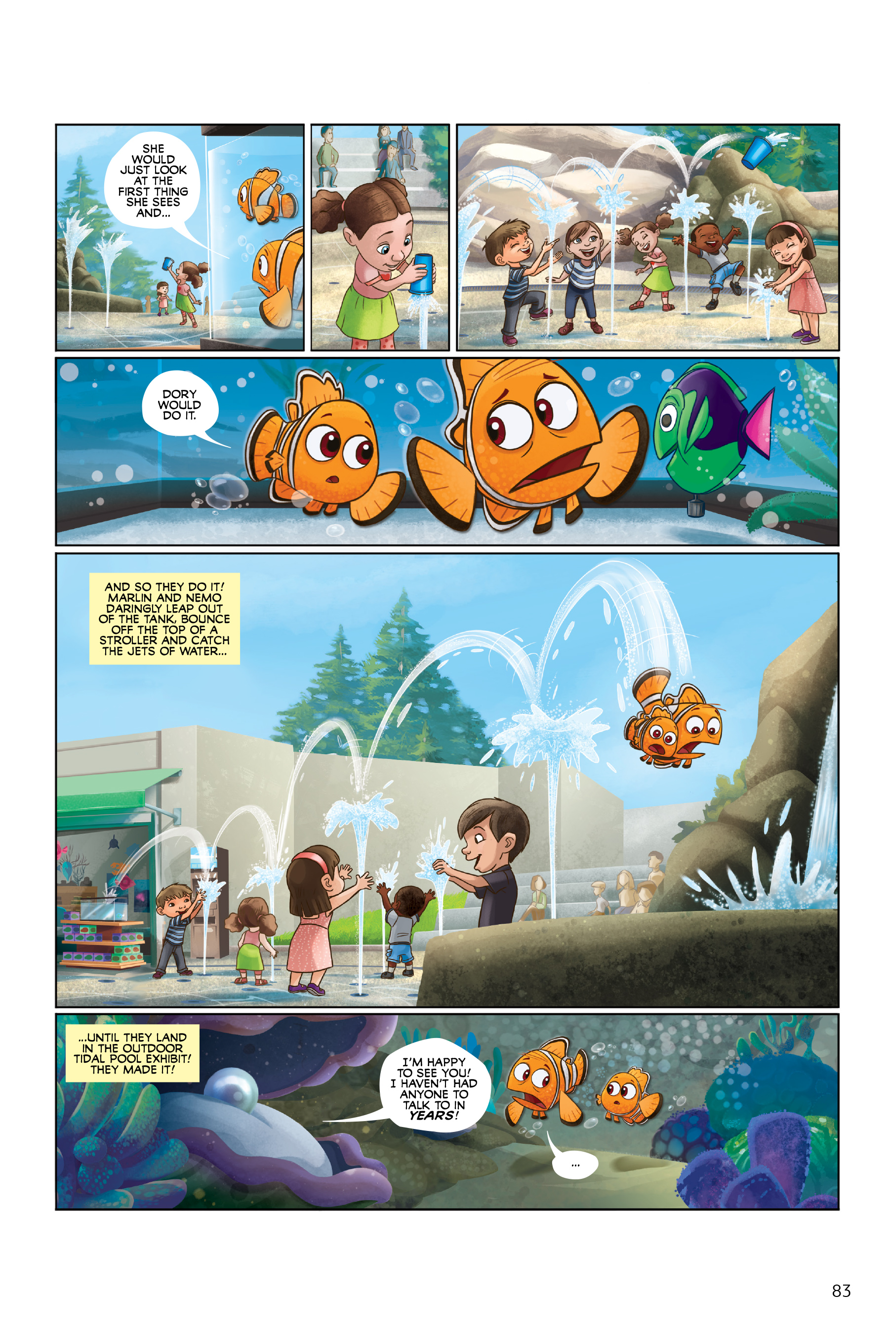 Read online Disney/PIXAR Finding Nemo and Finding Dory: The Story of the Movies in Comics comic -  Issue # TPB - 83