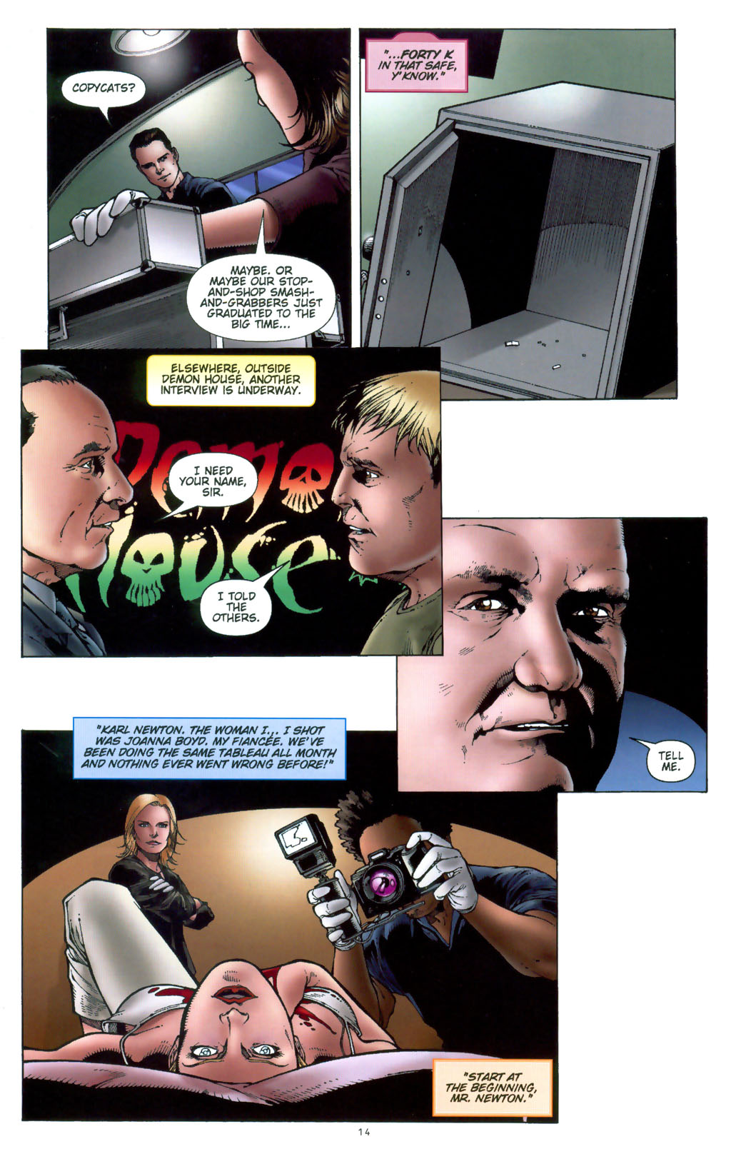Read online CSI: Crime Scene Investigation: Demon House comic -  Issue #2 - 16