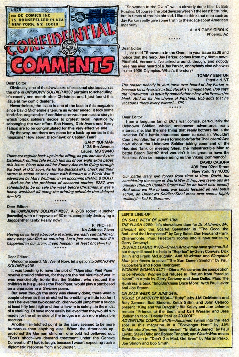 Read online Unknown Soldier (1977) comic -  Issue #243 - 27