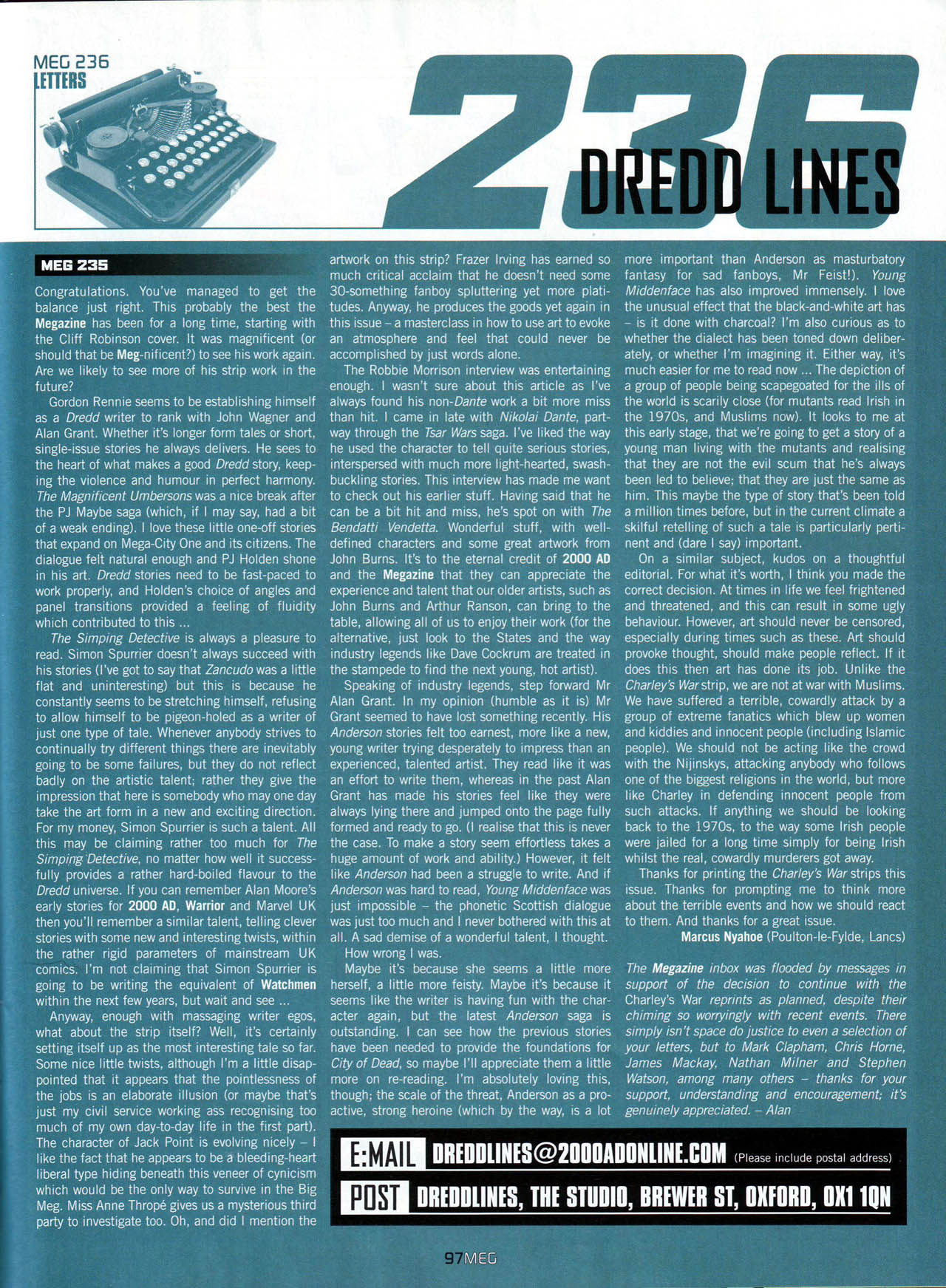 Read online Judge Dredd Megazine (Vol. 5) comic -  Issue #236 - 97