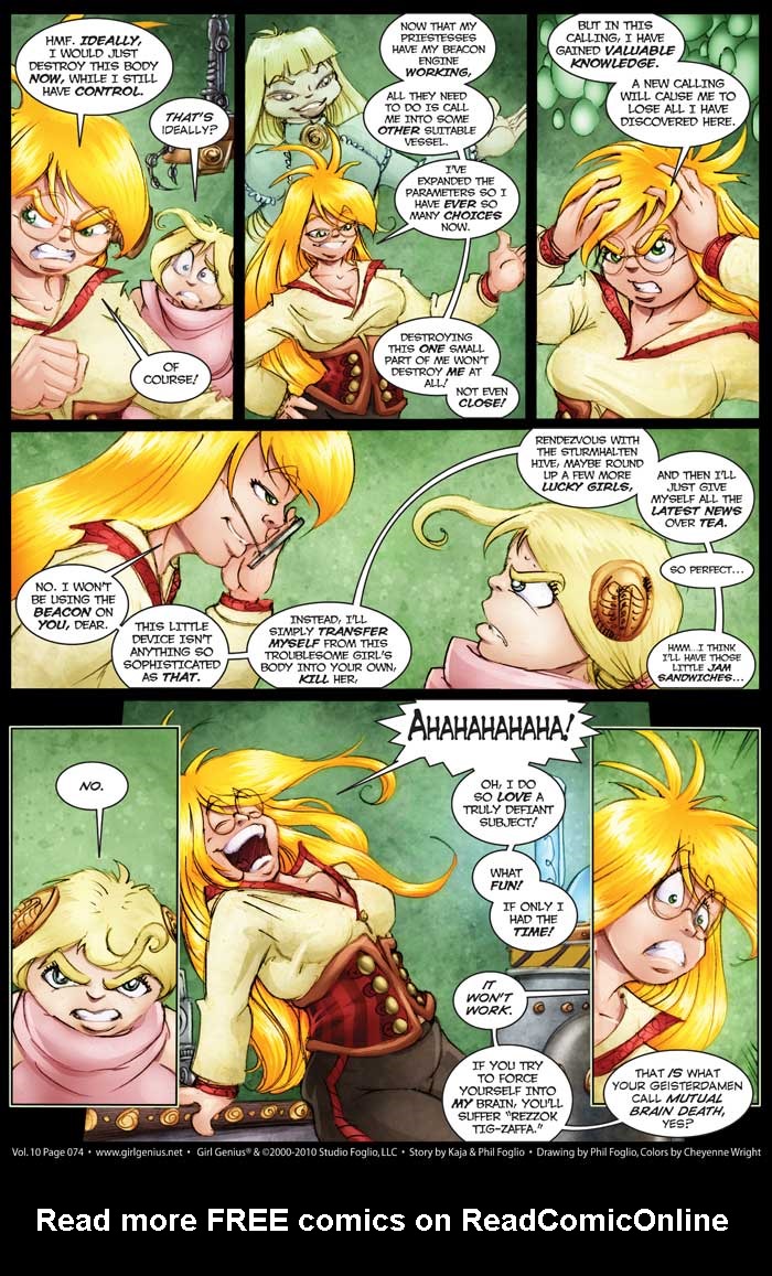 Read online Girl Genius (2002) comic -  Issue #10 - 75