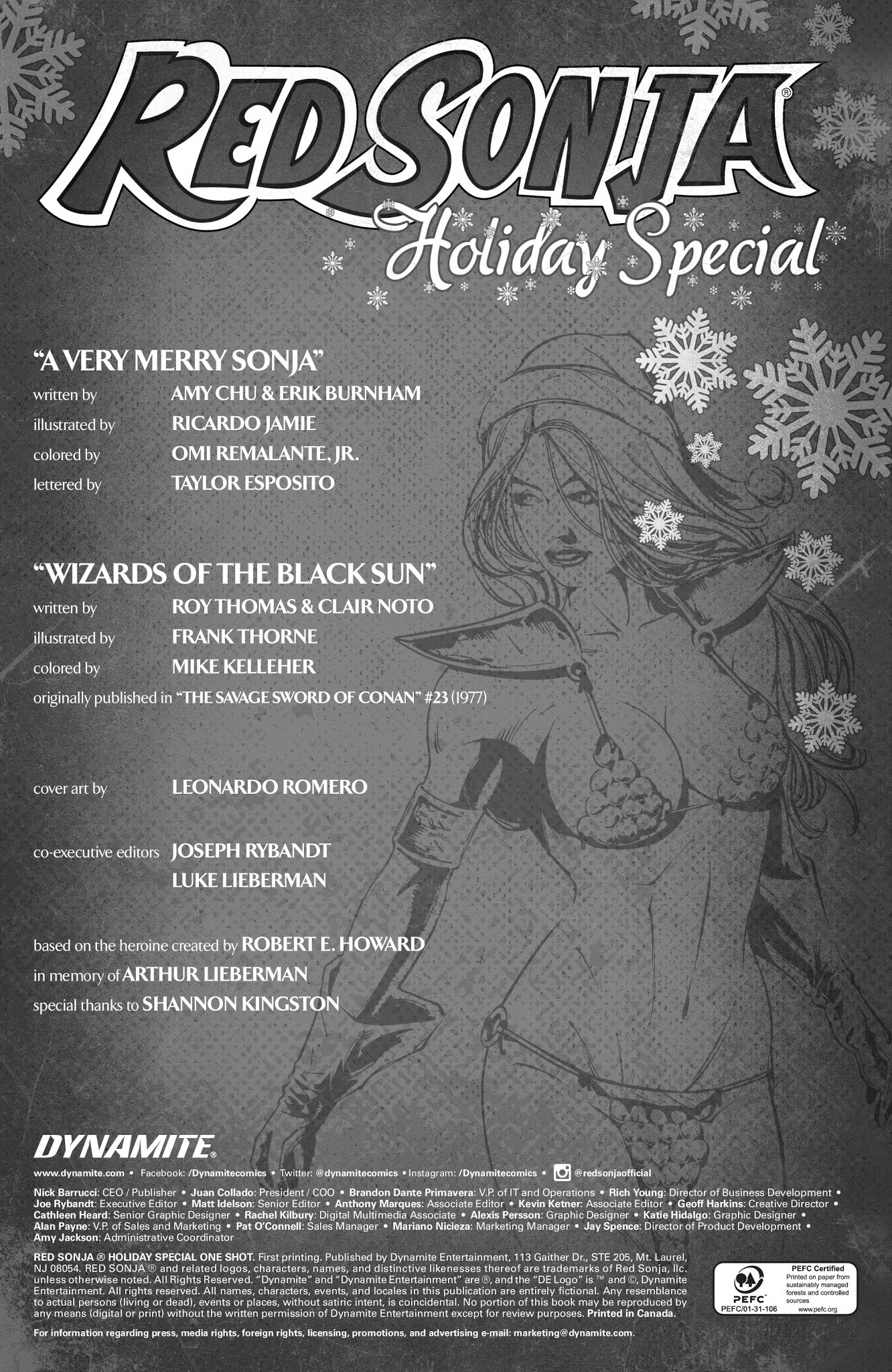 Read online Red Sonja: Holiday Special comic -  Issue # Full - 2