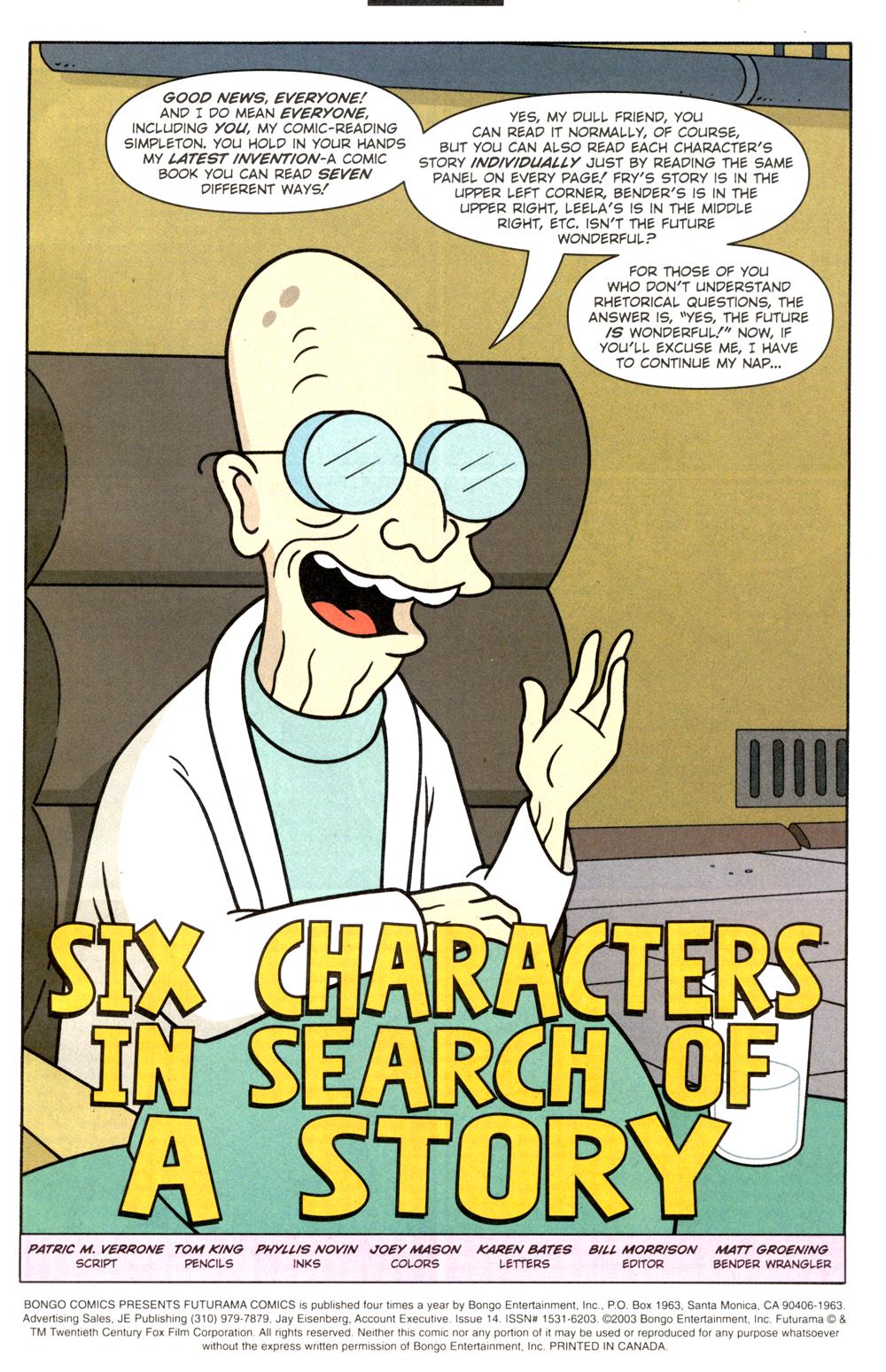 Read online Futurama Comics comic -  Issue #14 - 2