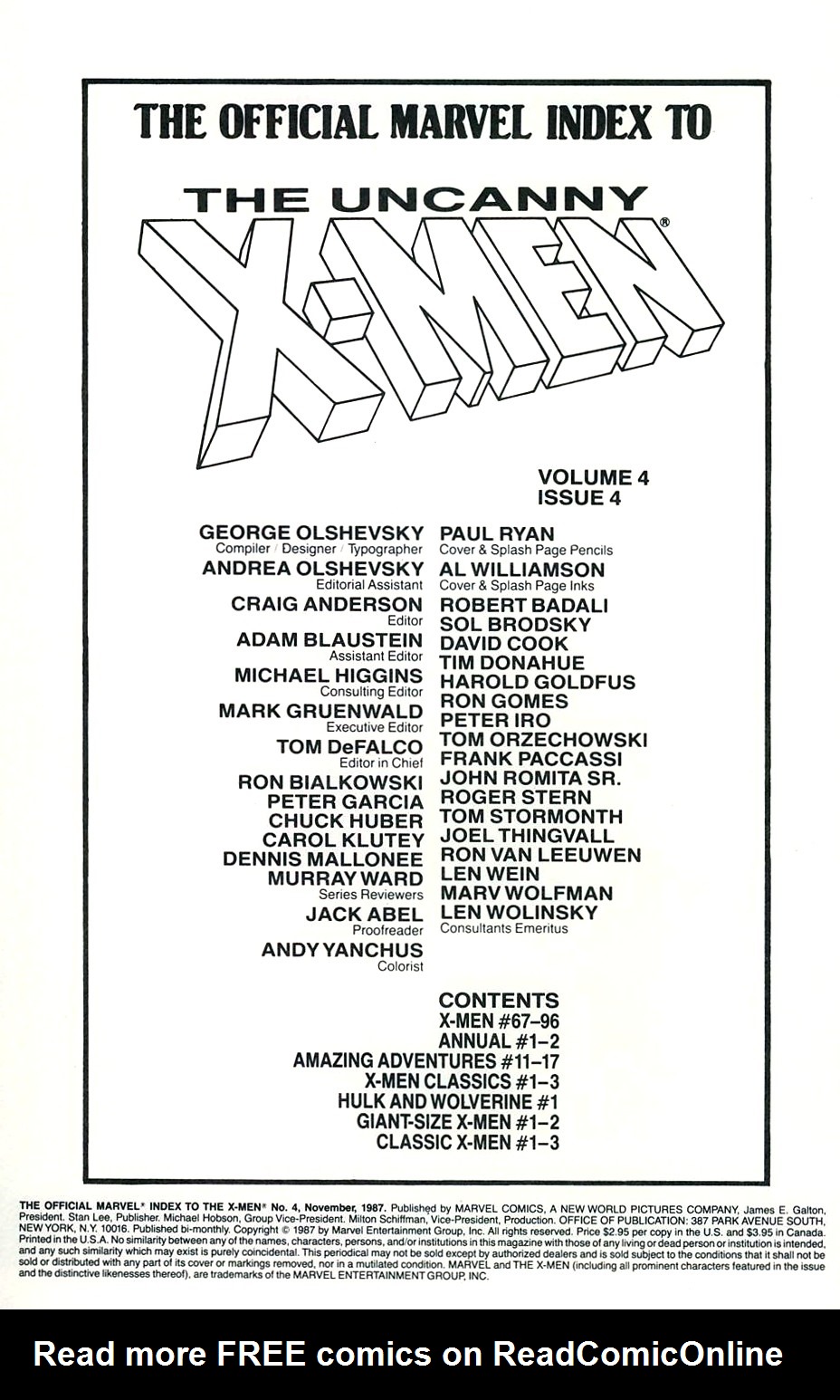 Read online The Official Marvel Index To The X-Men comic -  Issue #4 - 2