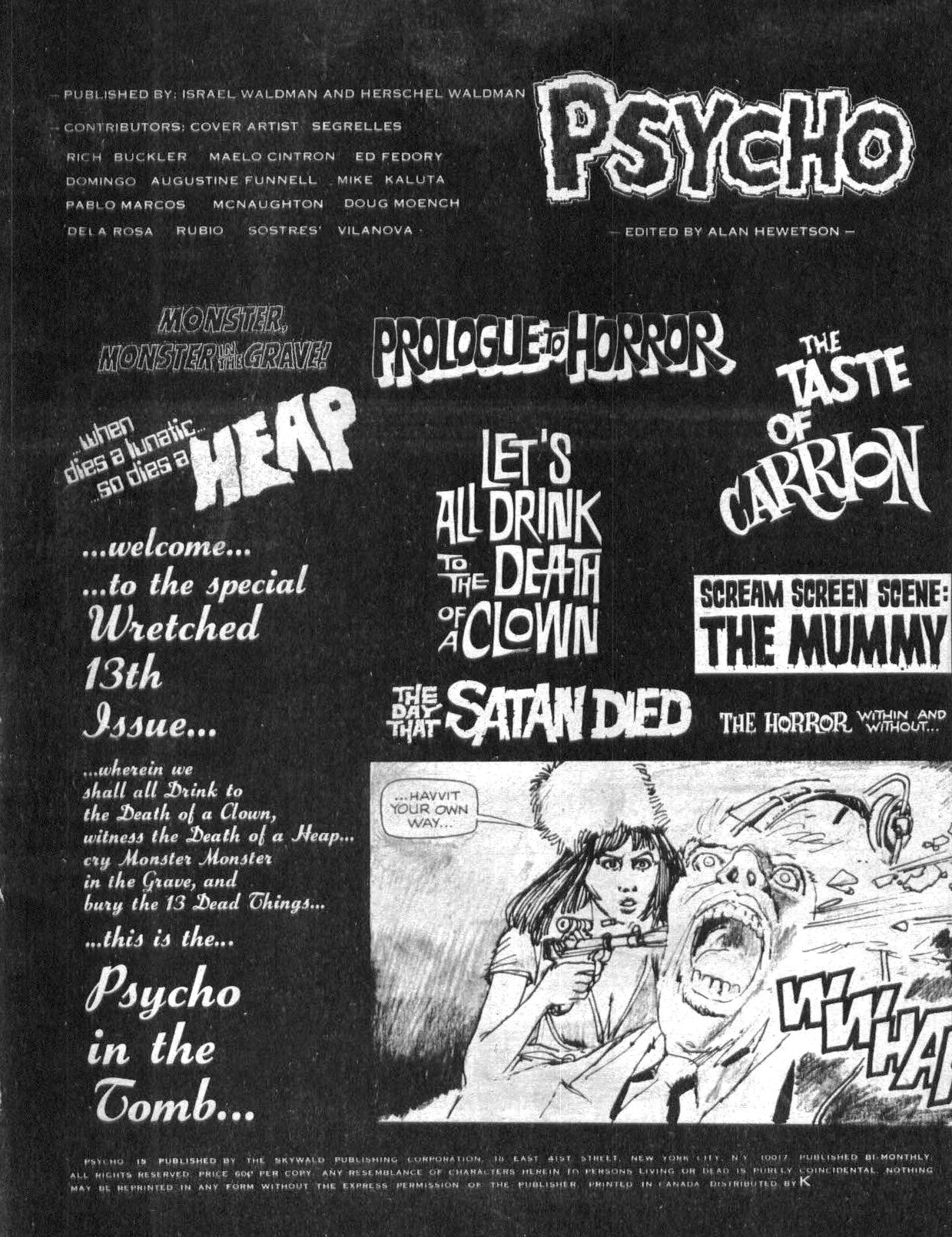 Read online Psycho comic -  Issue #13 - 3