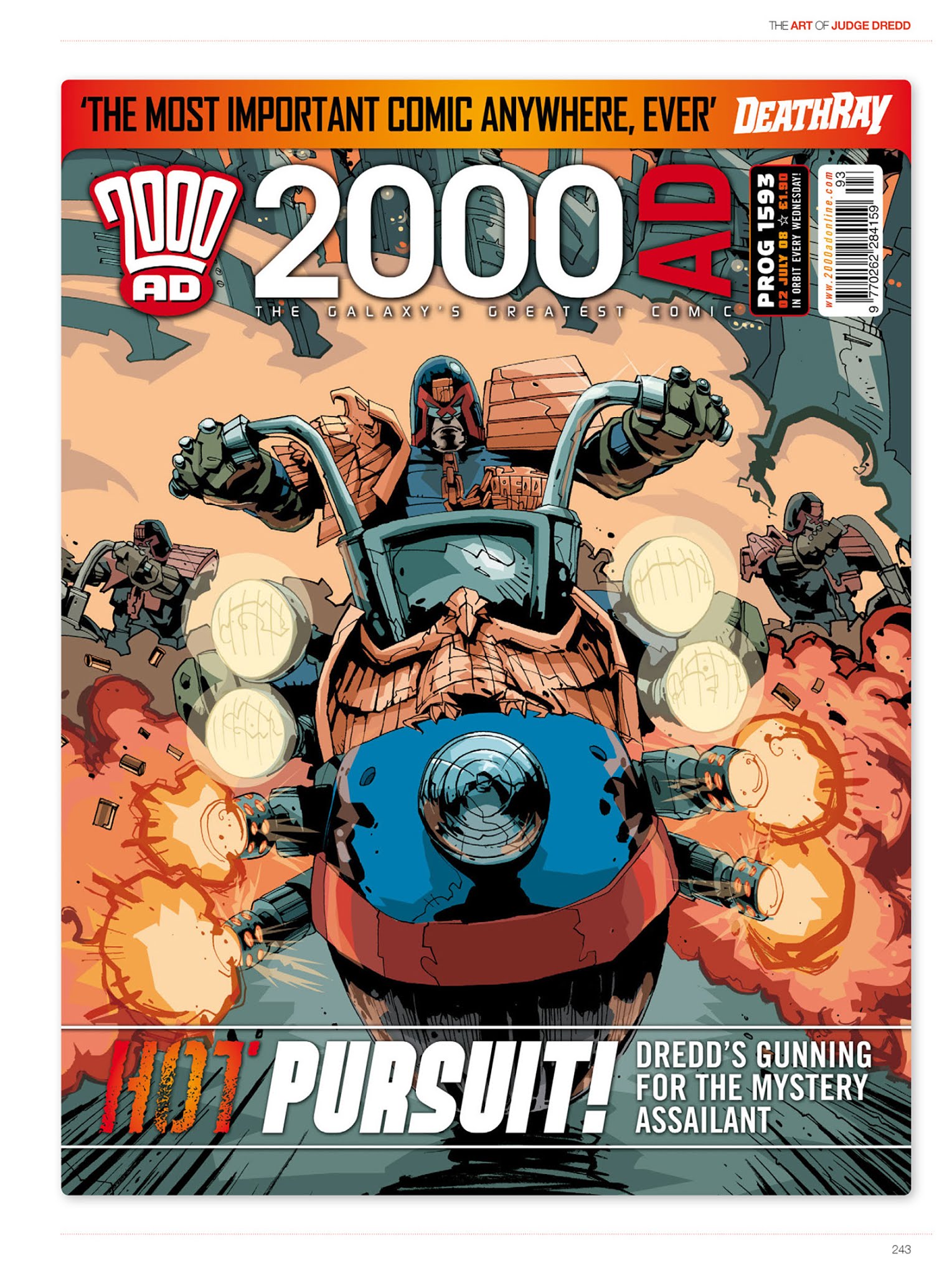 Read online The Art of Judge Dredd: Featuring 35 Years of Zarjaz Covers comic -  Issue # TPB (Part 3) - 61