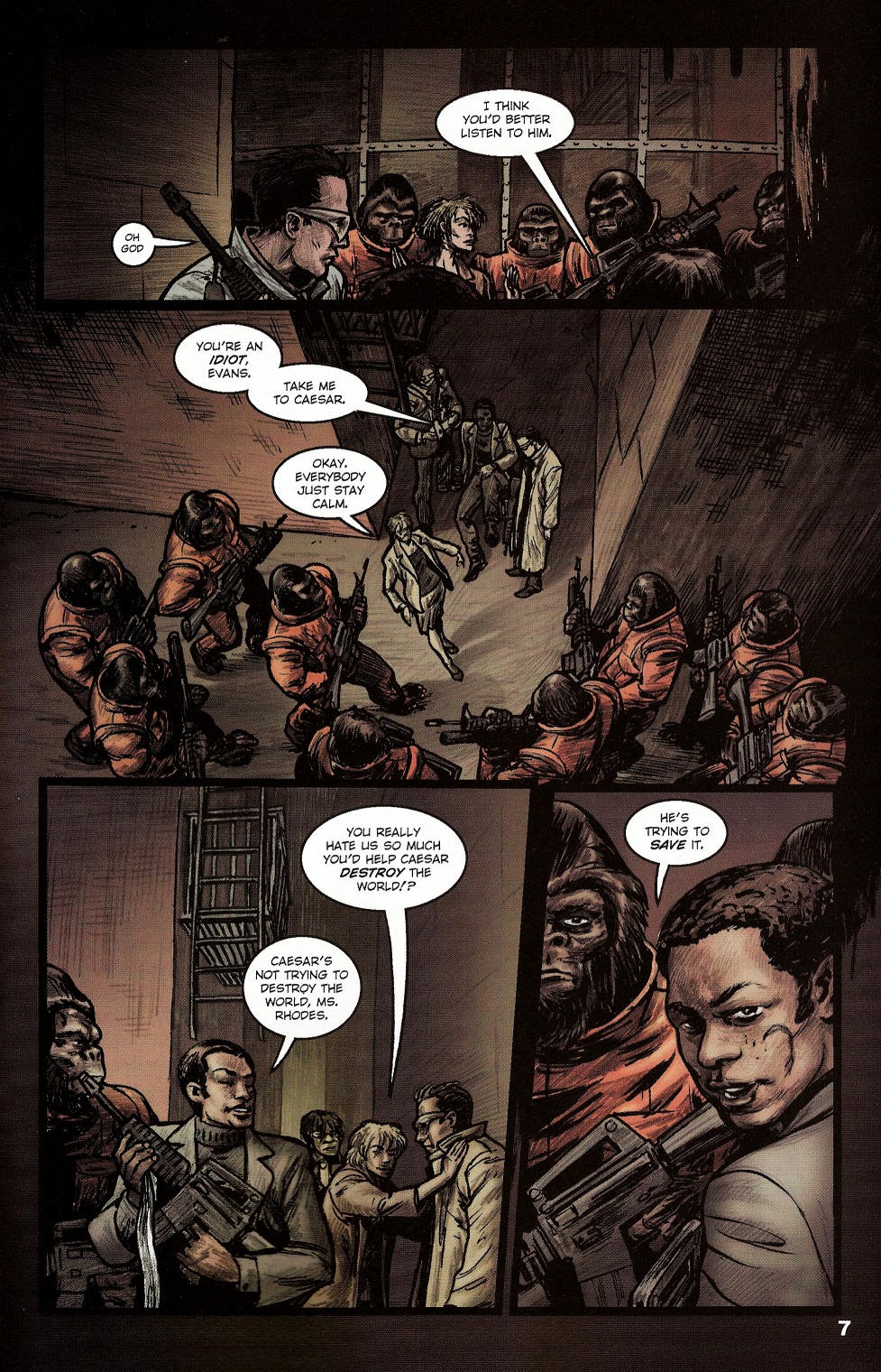 Read online Revolution on the Planet of the Apes comic -  Issue #5 - 9