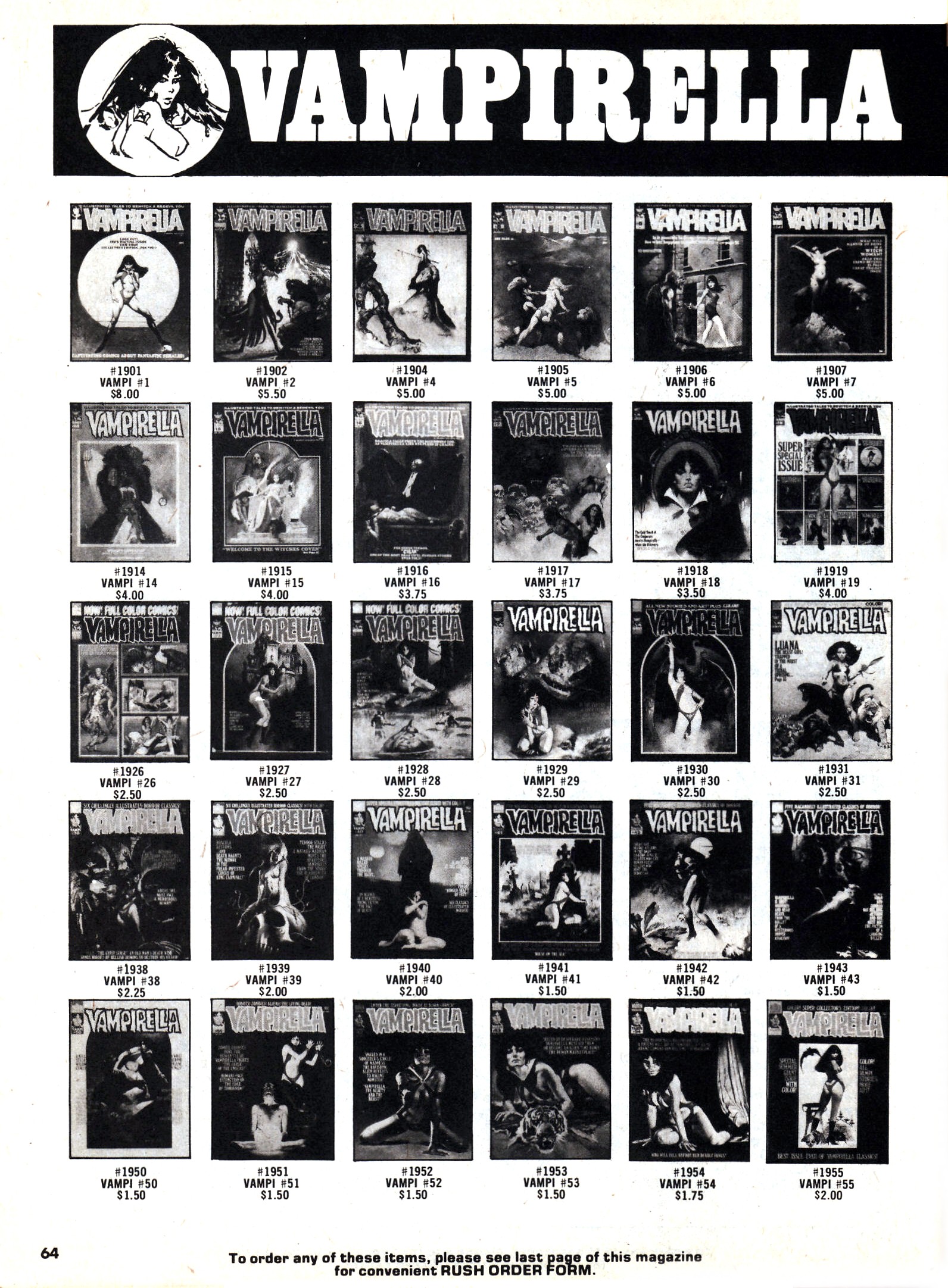 Read online Vampirella (1969) comic -  Issue #56 - 64