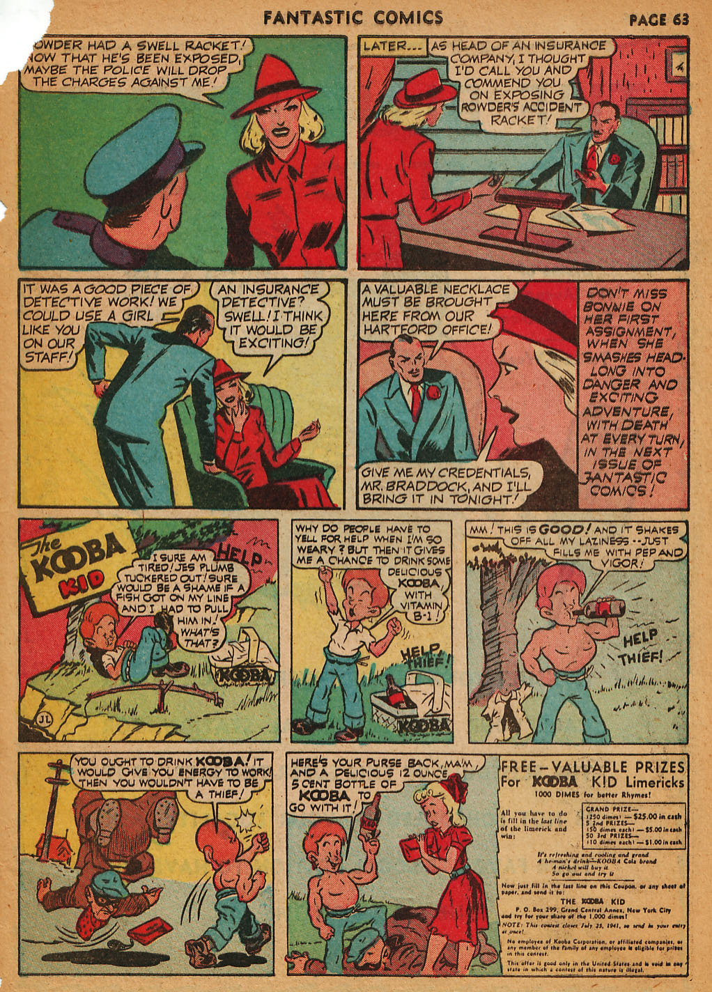 Read online Fantastic Comics comic -  Issue #22 - 64