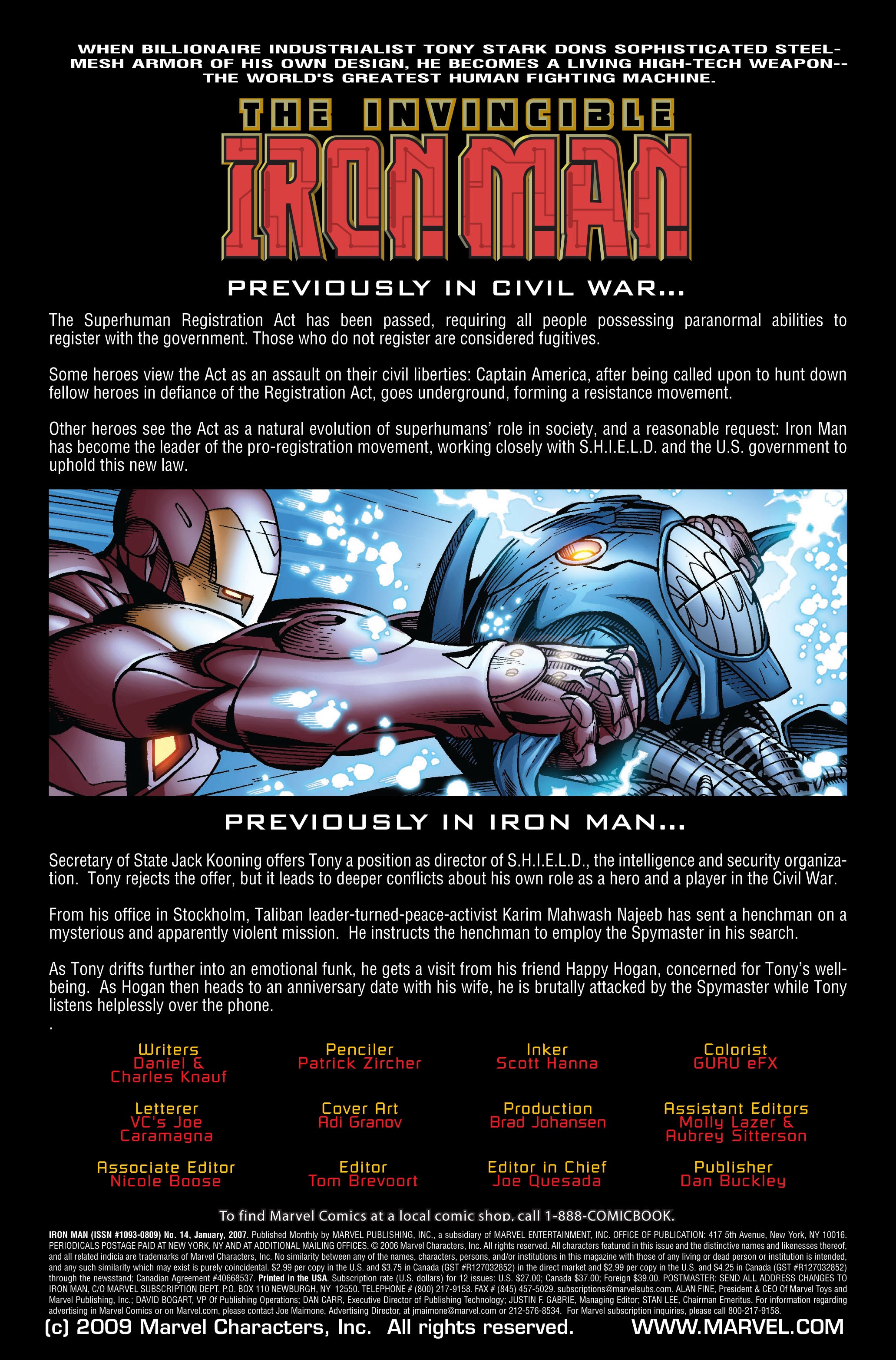 Read online Civil War: Iron Man comic -  Issue # TPB - 68