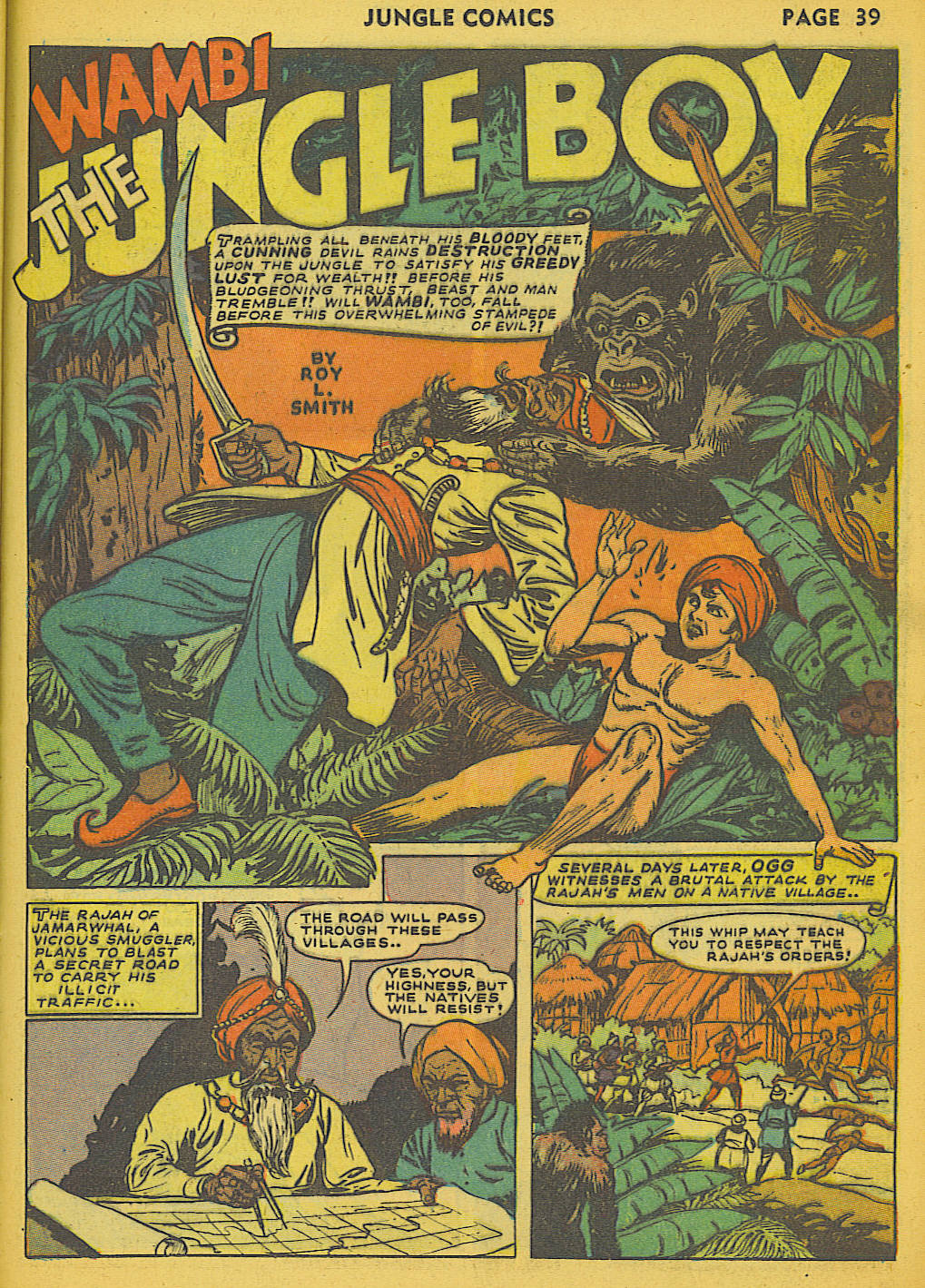 Read online Jungle Comics comic -  Issue #36 - 42