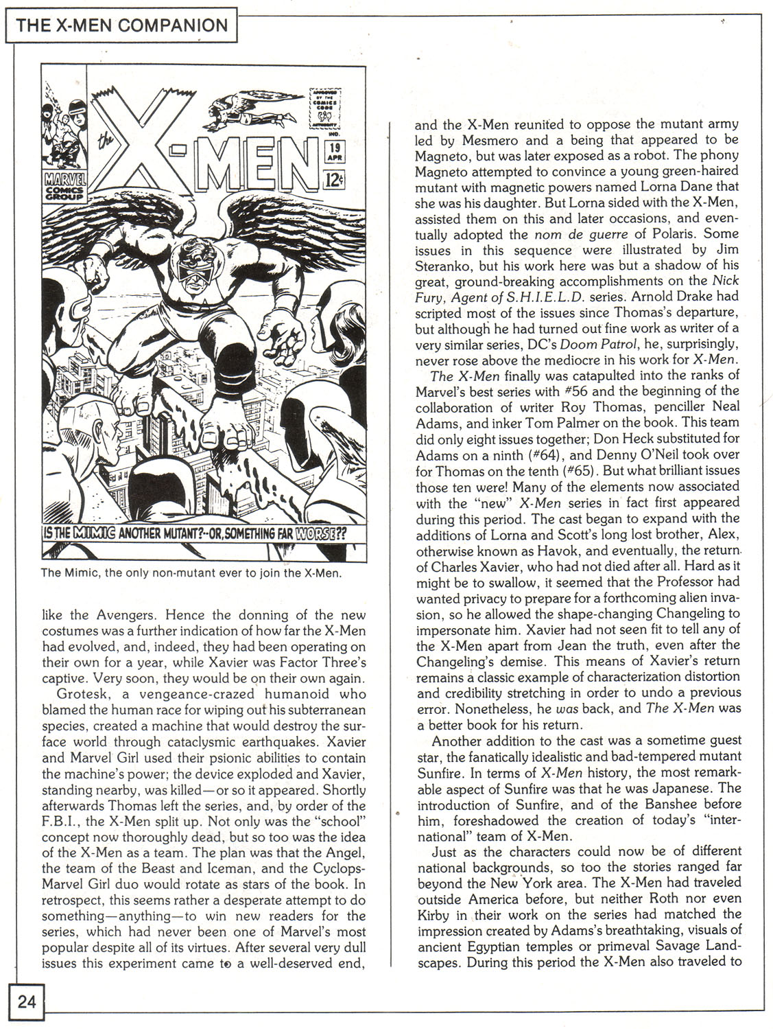Read online The X-Men Companion comic -  Issue #1 - 24
