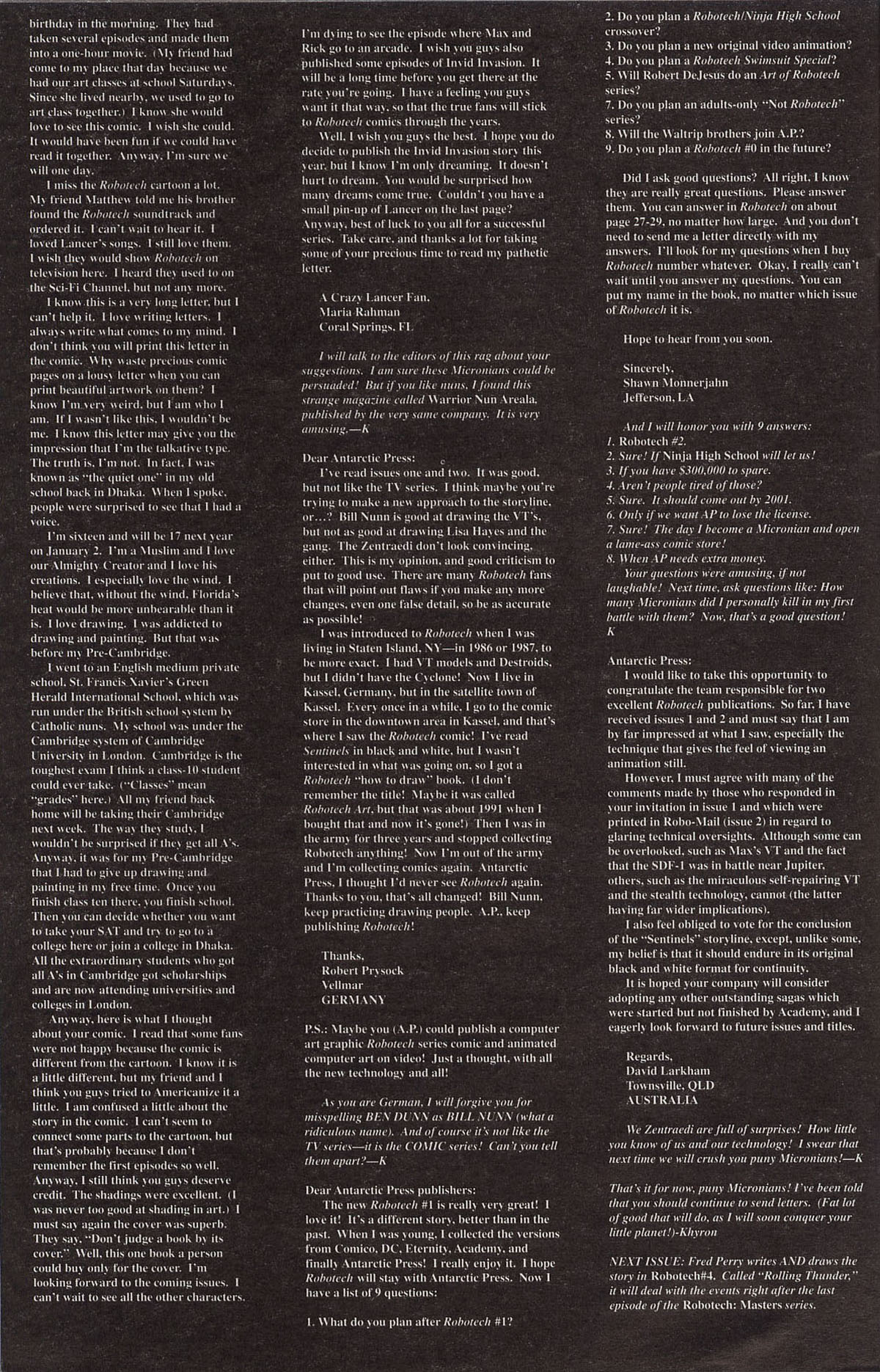 Read online Robotech (1997) comic -  Issue #3 - 22