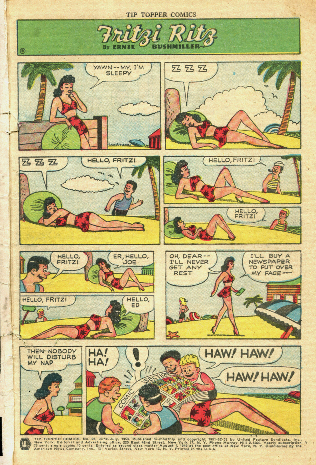 Read online Tip Topper Comics comic -  Issue #23 - 3