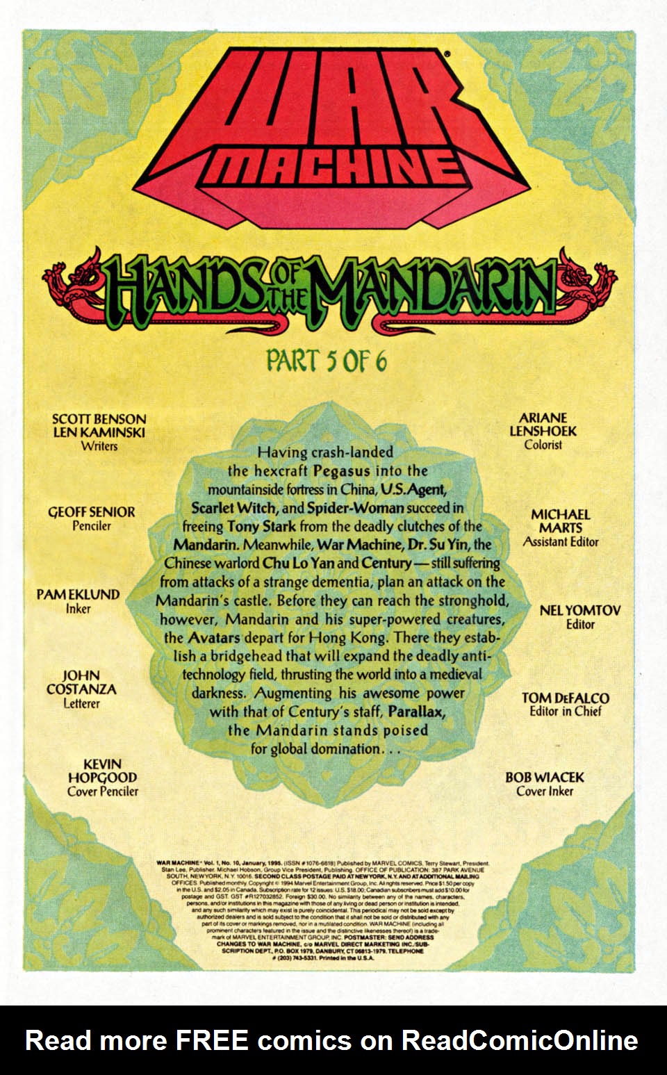 Read online War Machine (1994) comic -  Issue #10 - 2