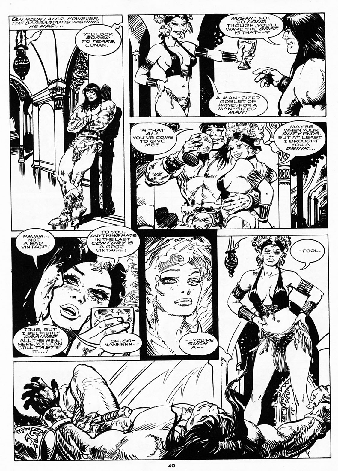 Read online The Savage Sword Of Conan comic -  Issue #218 - 38