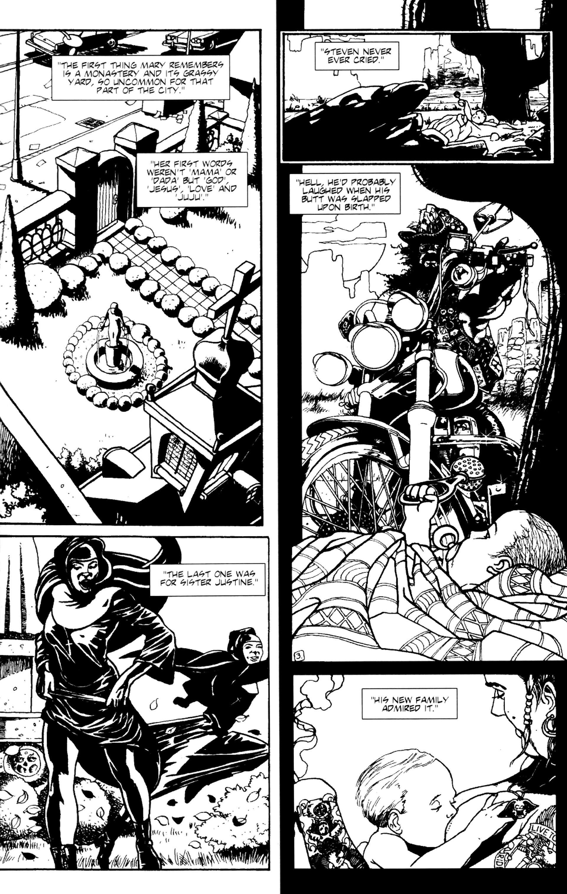 Read online Warrior Nun: Black & White comic -  Issue #2 - 21