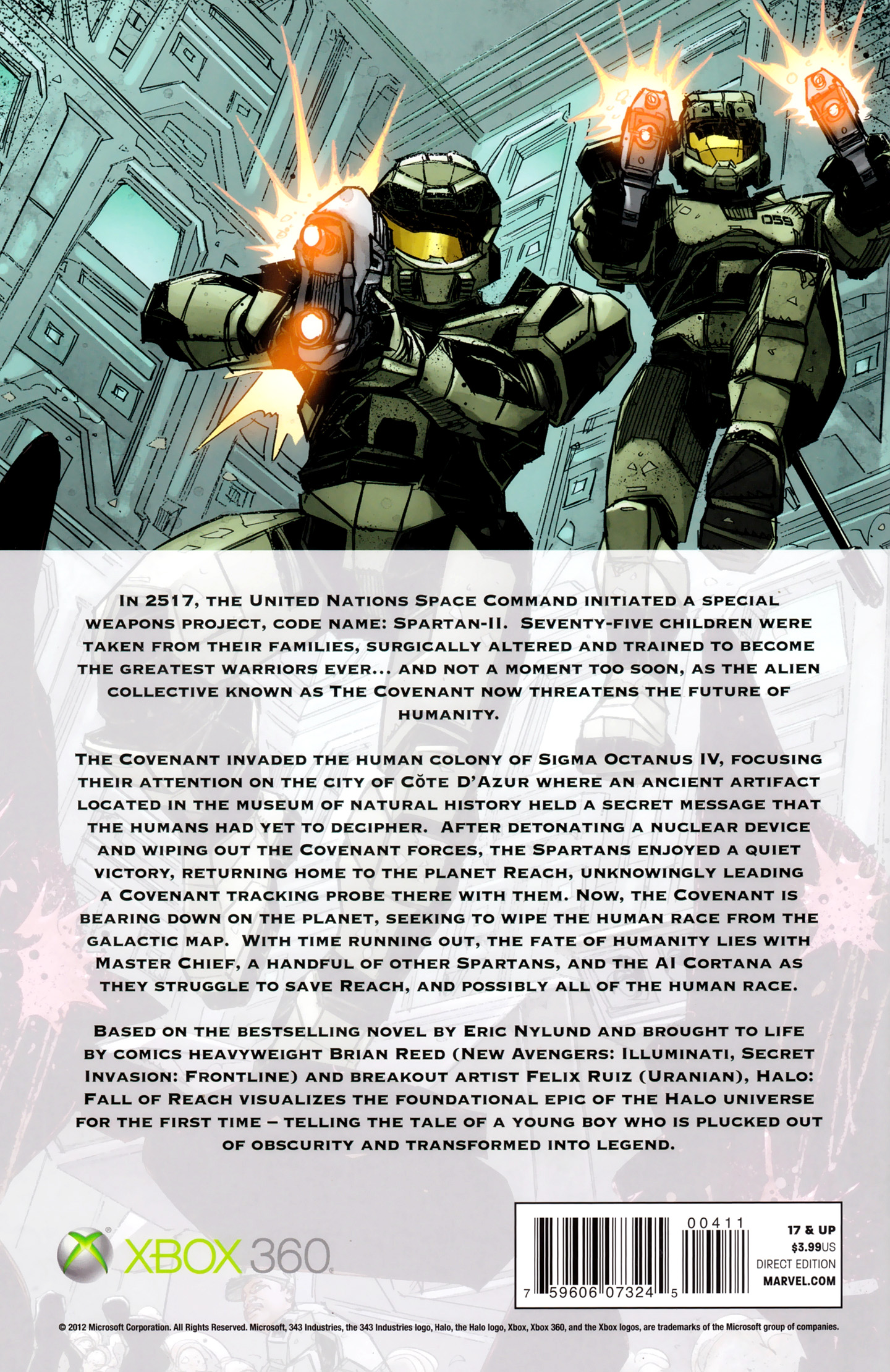 Read online Halo: Fall Of Reach - Invasion comic -  Issue #4 - 36