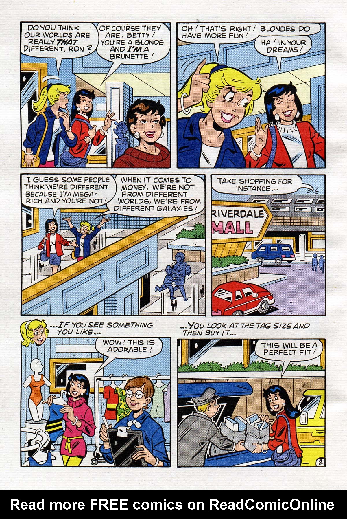 Read online Betty and Veronica Digest Magazine comic -  Issue #124 - 3