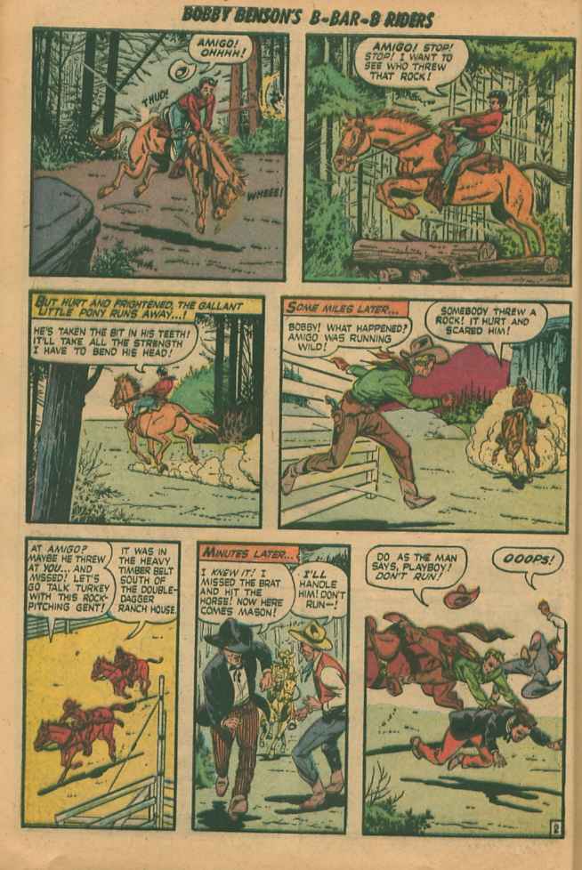 Read online Bobby Benson's B-Bar-B Riders comic -  Issue #4 - 12
