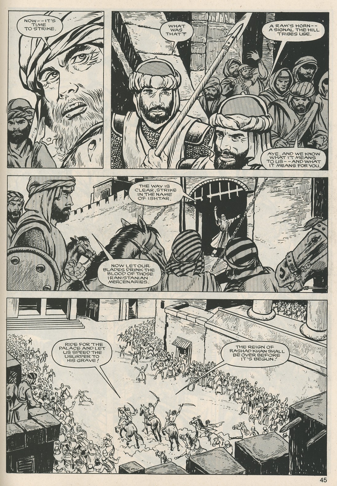 Read online The Savage Sword Of Conan comic -  Issue #124 - 45