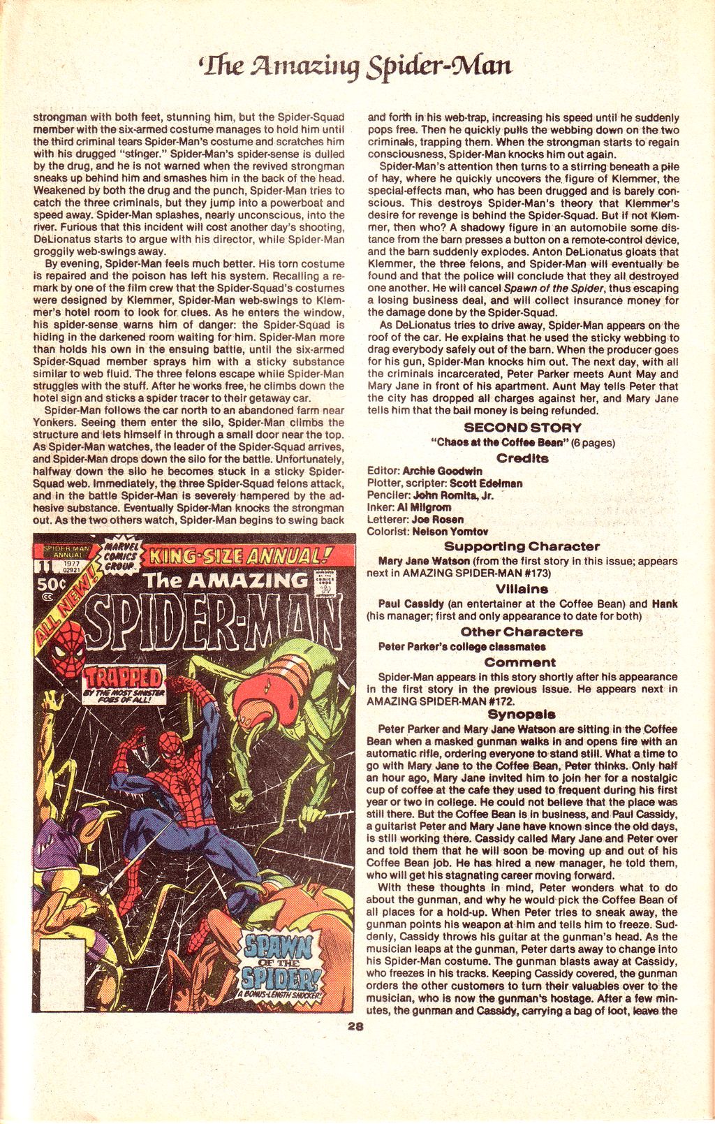 Read online The Official Marvel Index to The Amazing Spider-Man comic -  Issue #7 - 30