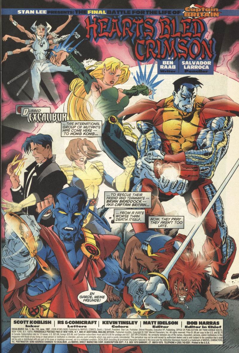 Read online Excalibur (1988) comic -  Issue #110 - 2
