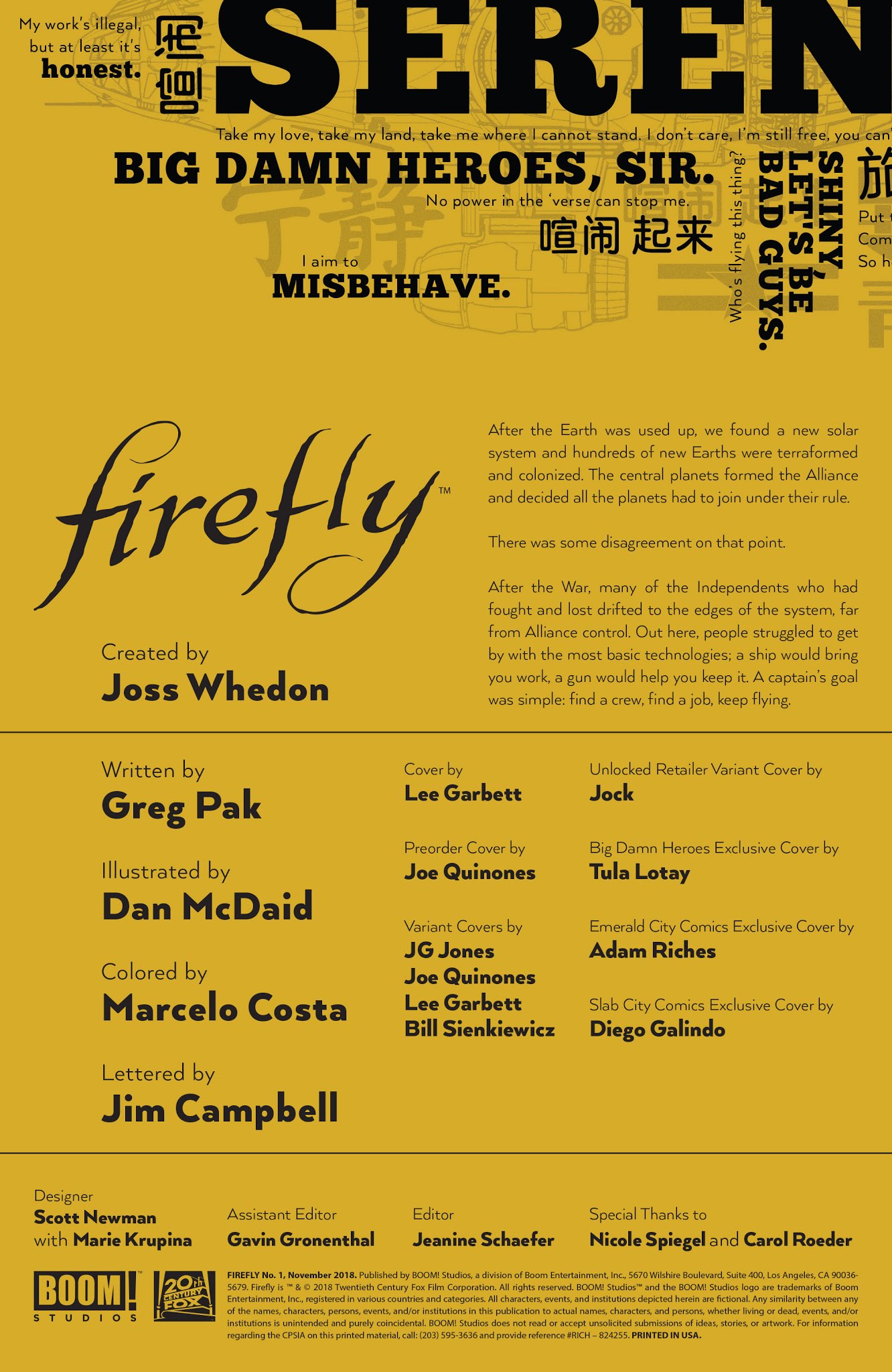 Read online Firefly comic -  Issue #1 - 2