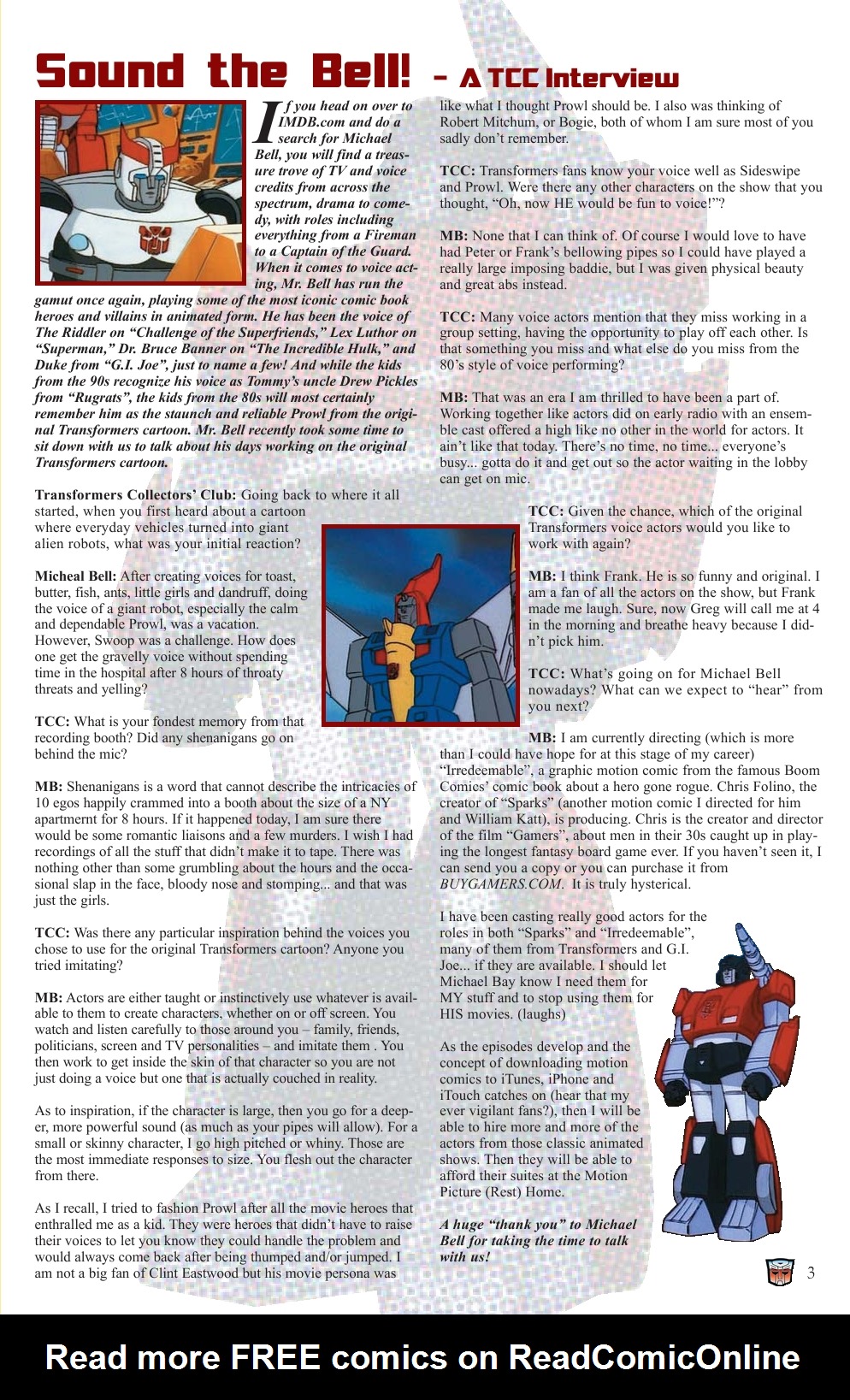 Read online Transformers: Collectors' Club comic -  Issue #31 - 3