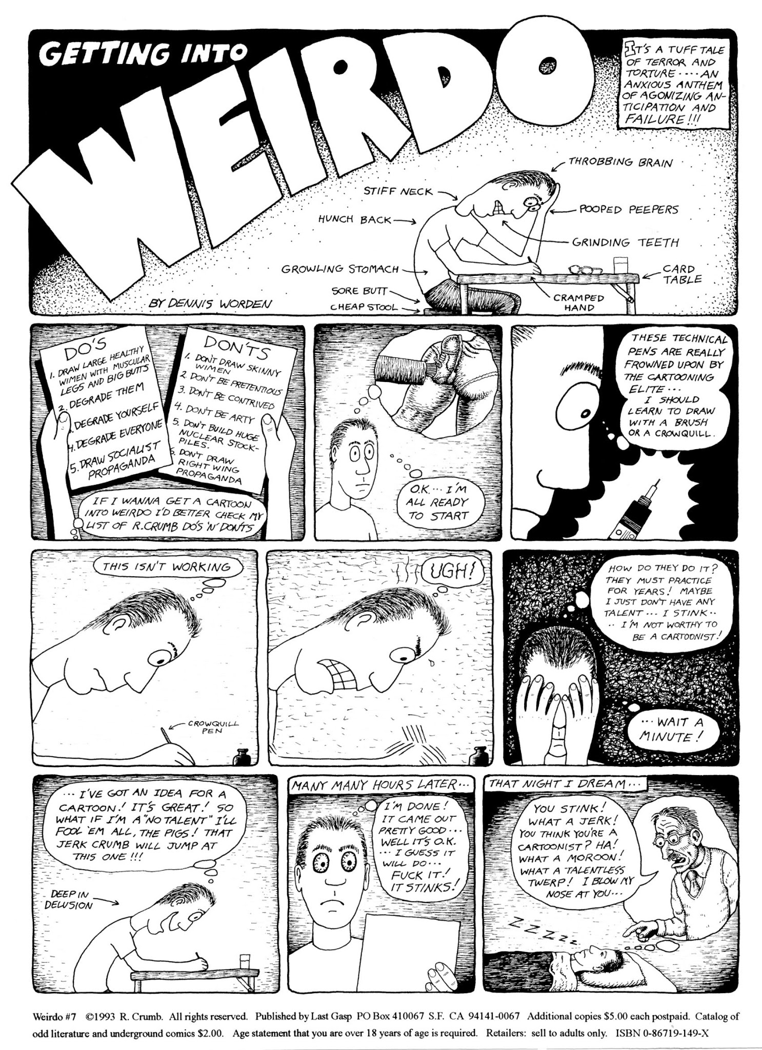 Read online Weirdo comic -  Issue #7 - 2